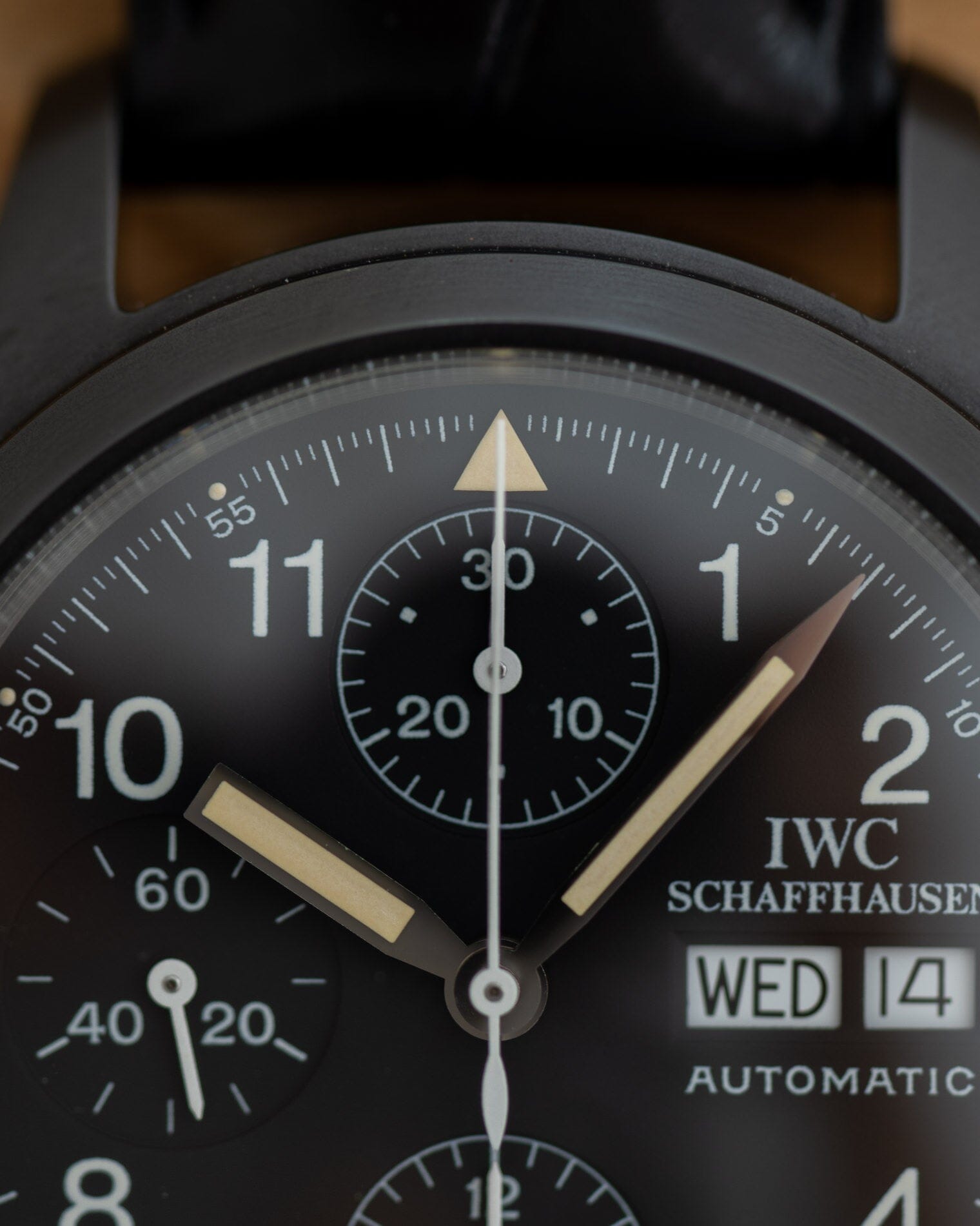IWC フリーガークロノグラフ 3705 ”ブラックフリーガー" 保証書付き Watch IWC