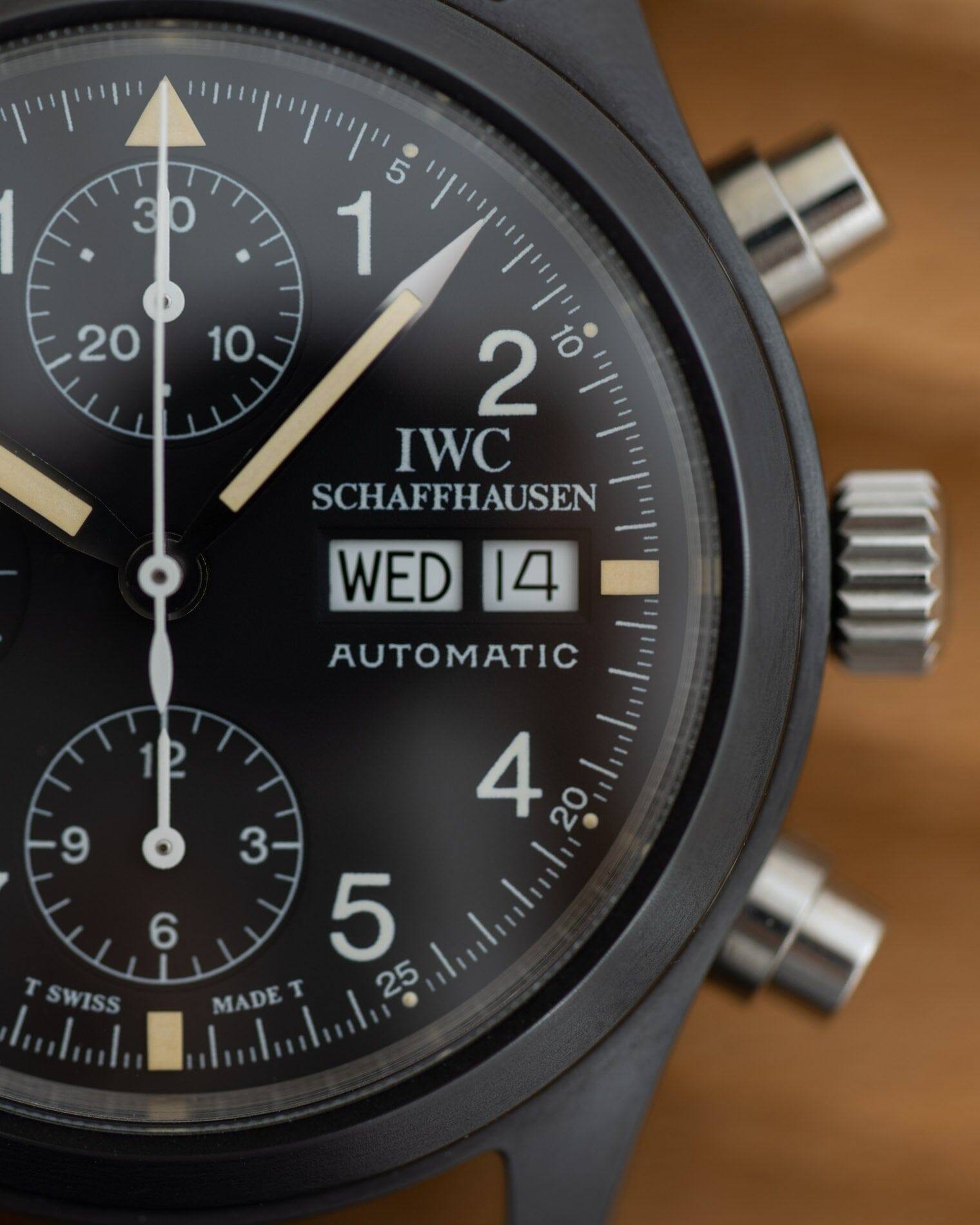 IWC フリーガークロノグラフ 3705 ”ブラックフリーガー" 保証書付き Watch IWC