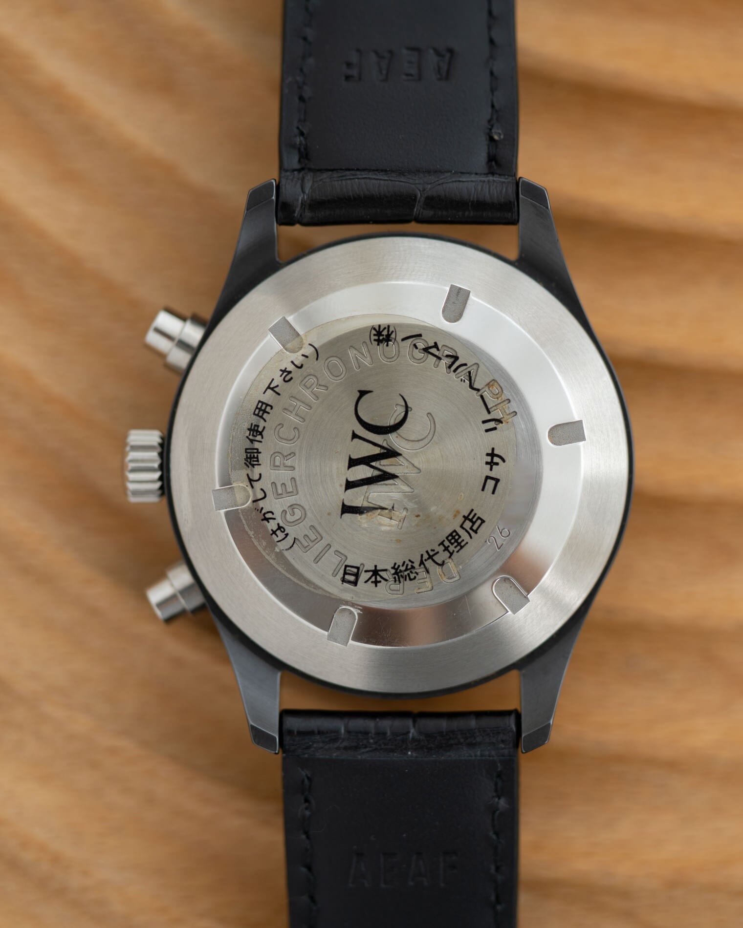 IWC フリーガークロノグラフ 3705 ”ブラックフリーガー" 保証書付き Watch IWC