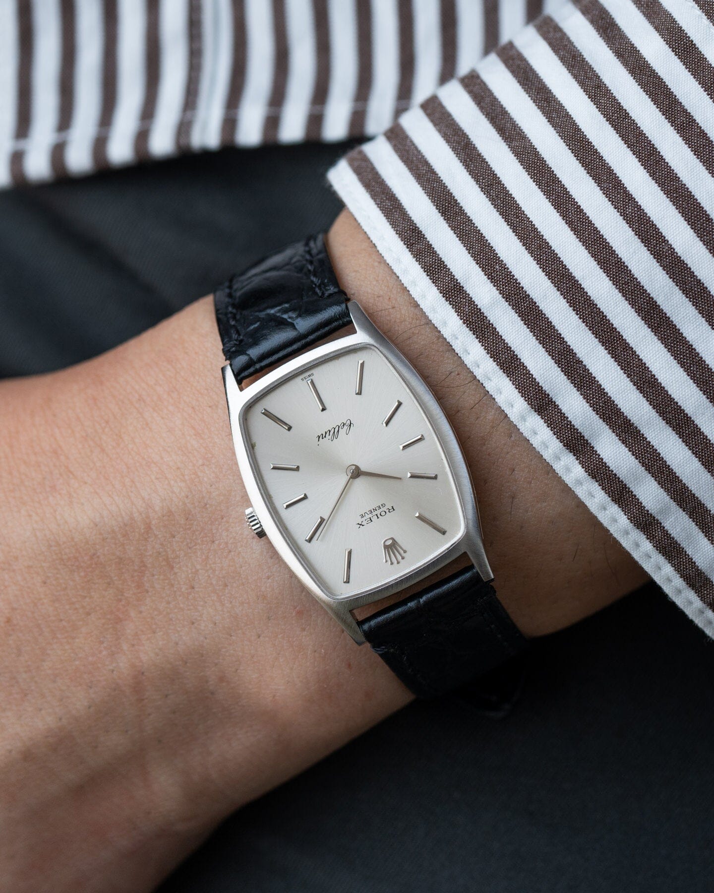 Rolex チェリーニ 3807 WG シルバーダイアル Watch ROLEX