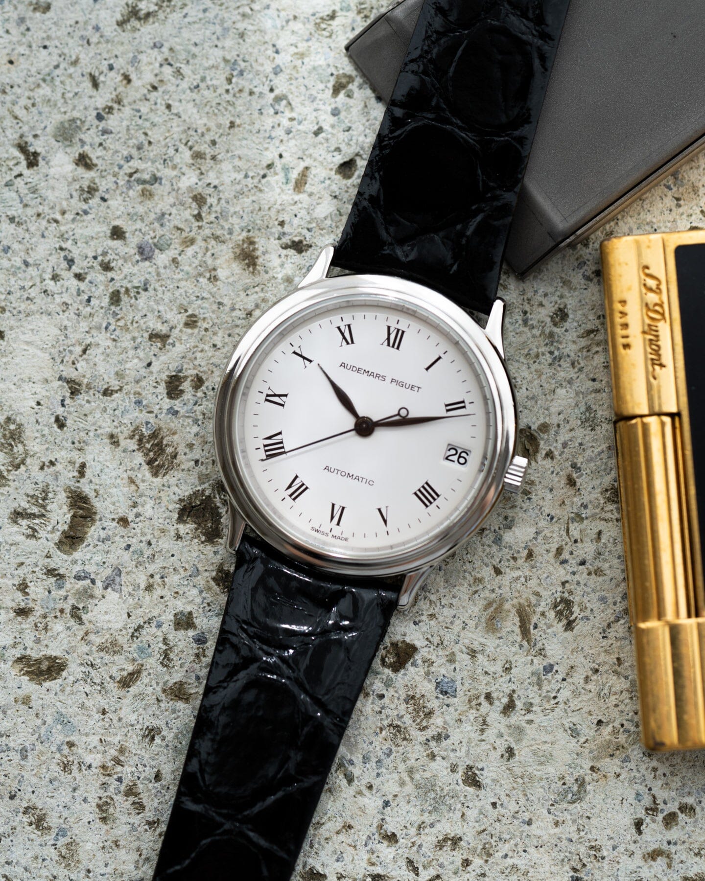 Audemars Piguet ラウンド 14406 PT ホワイトローマン Watch AUDEMARS PIGUET