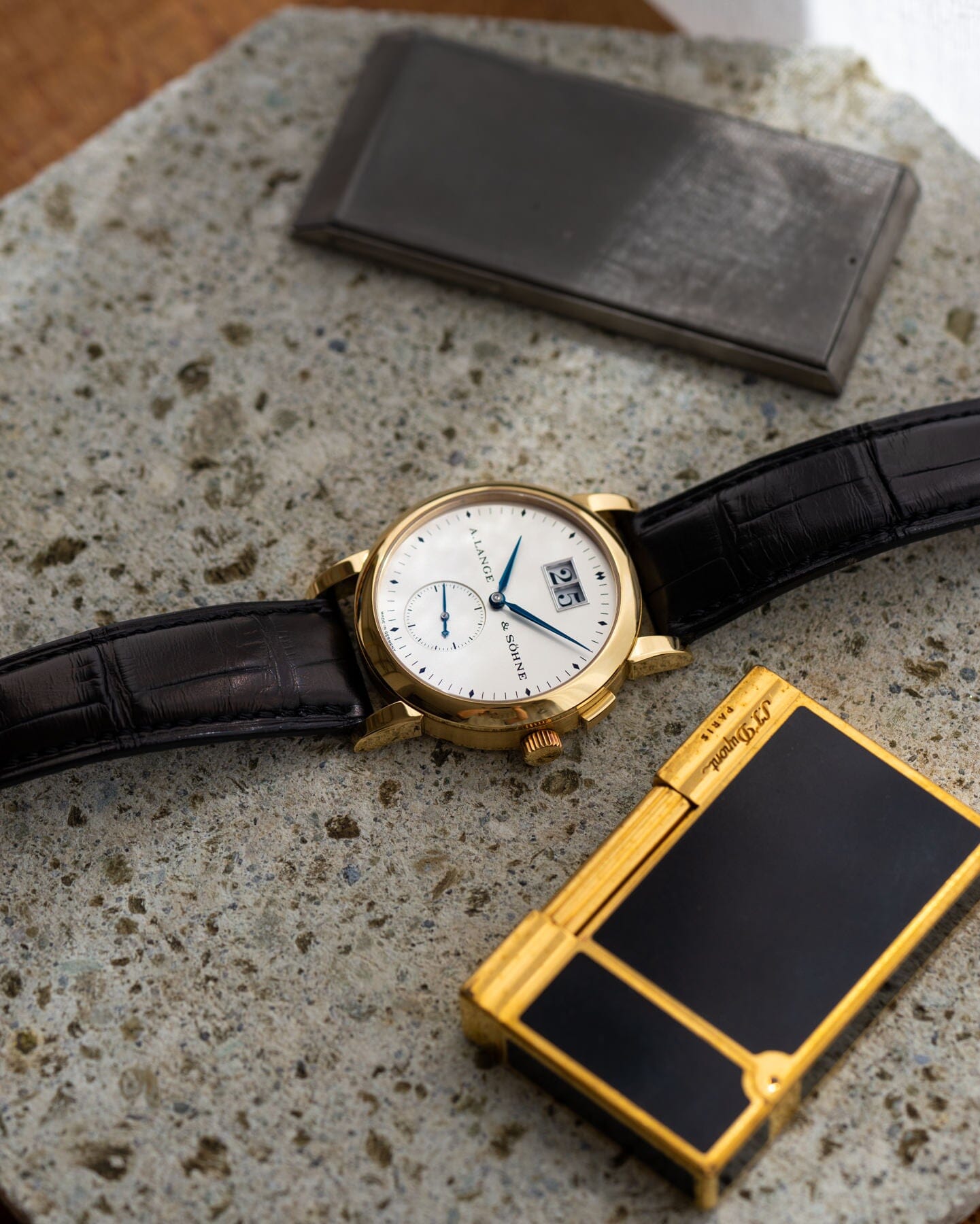 A. Lange & Söhne サクソニア 105.022 YG 箱保証書付き Watch A. LANGE & SOHNE