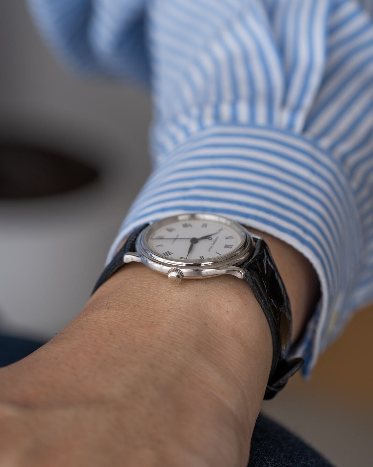 Audemars Piguet ラウンド 14406 PT ホワイトローマン Watch AUDEMARS PIGUET