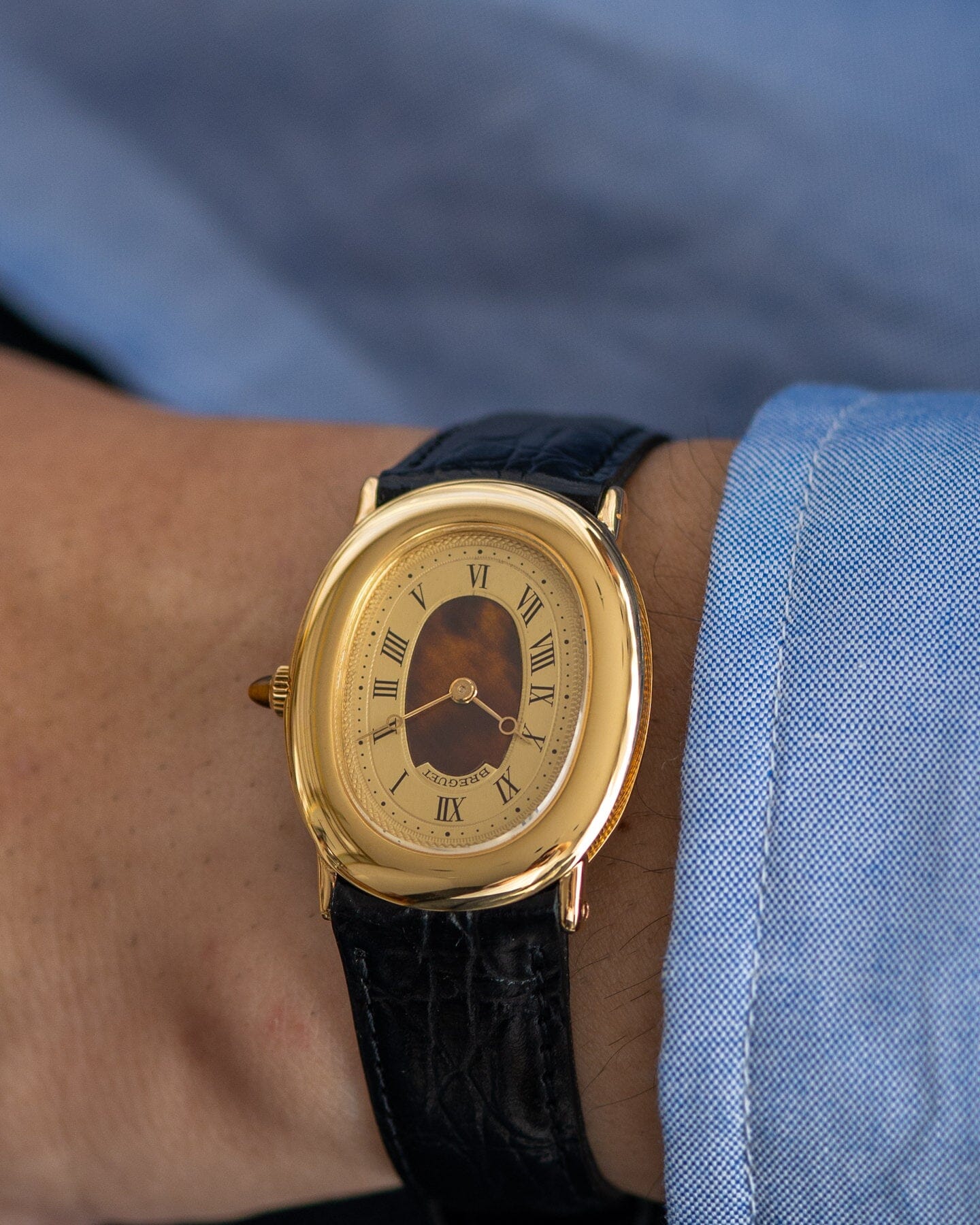 Breguet オーバル 7070 YG シャンパン べっ甲ダイアル Watch BREGUET
