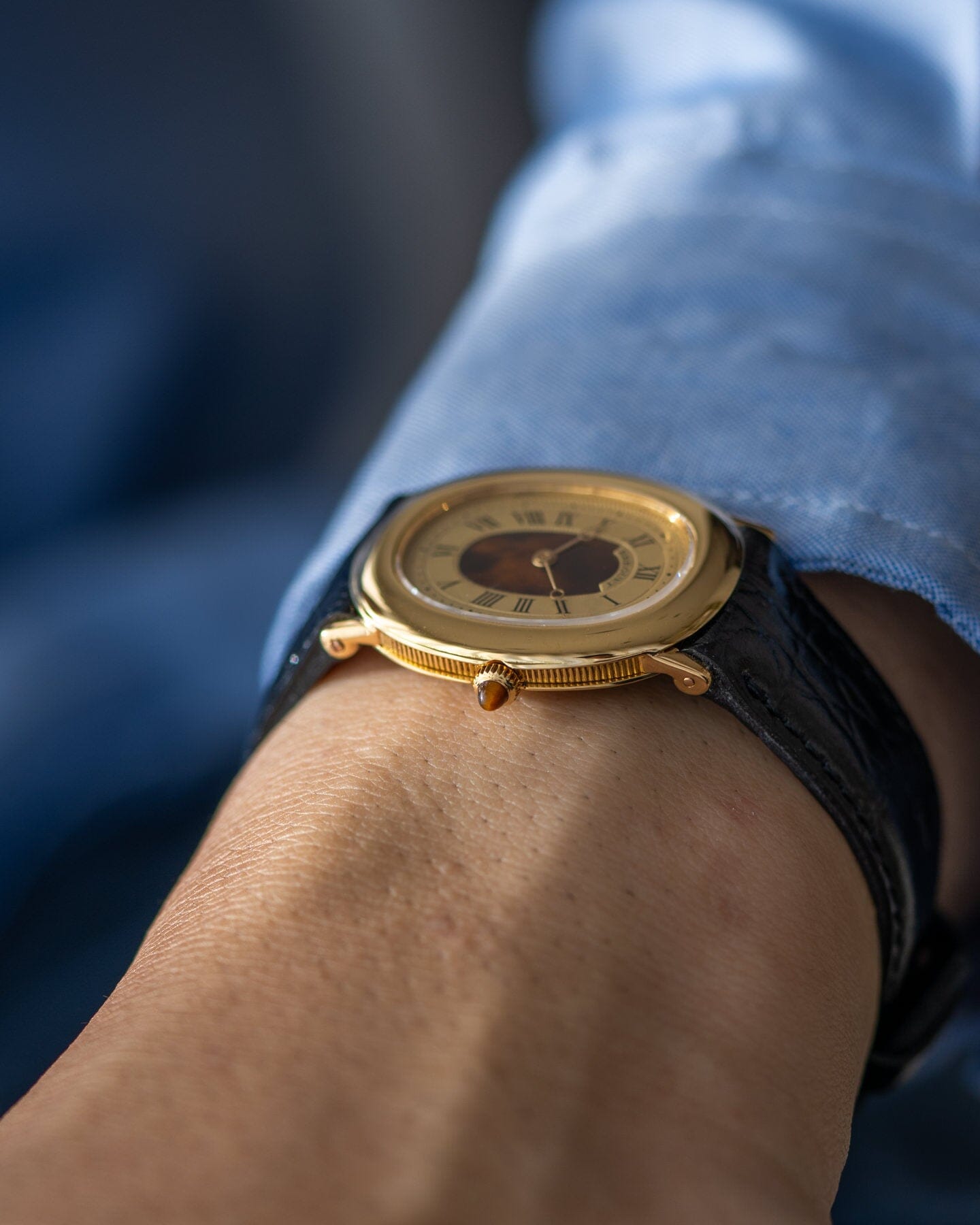 Breguet オーバル 7070 YG シャンパン べっ甲ダイアル Watch BREGUET