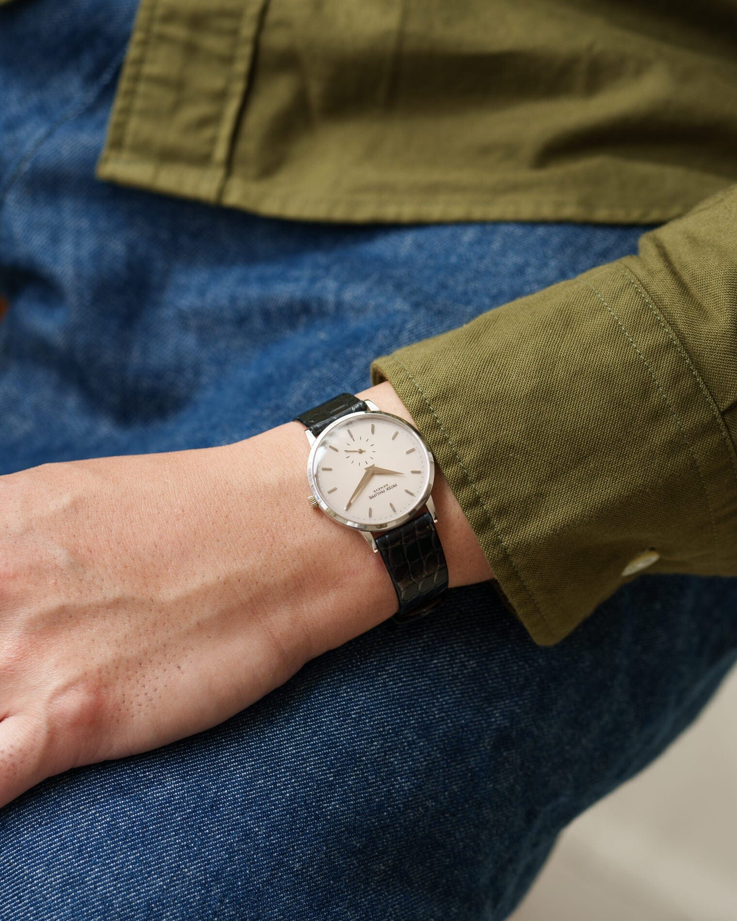 Patek Philippe カラトラバ 3893 WG アイボリーダイアル 箱保証書付き Watch PATEK PHILIPPE