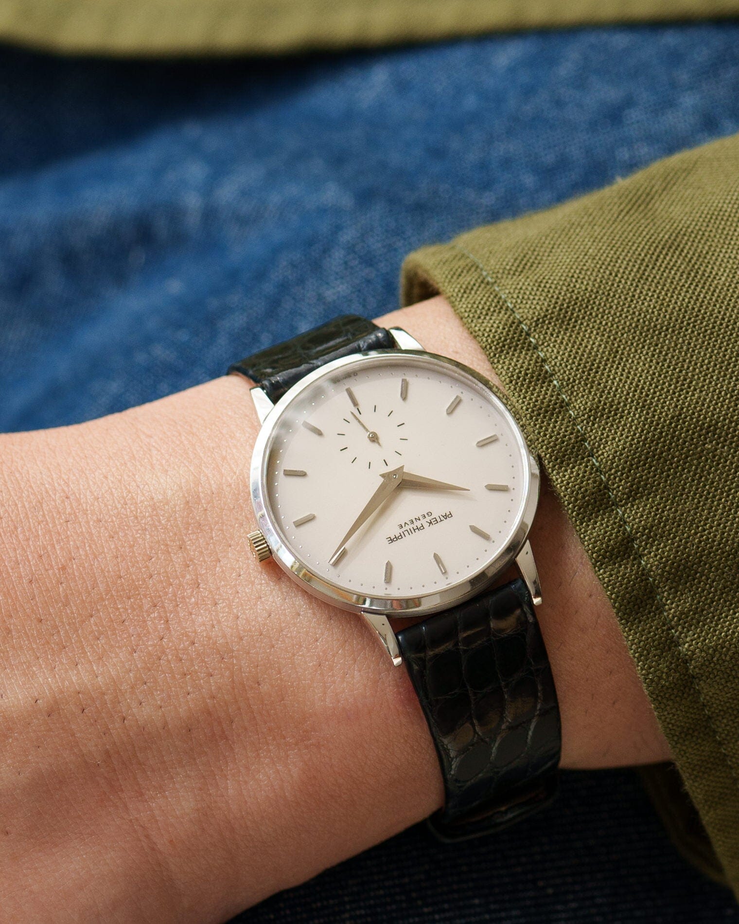 Patek Philippe カラトラバ 3893 WG アイボリーダイアル 箱保証書付き Watch PATEK PHILIPPE