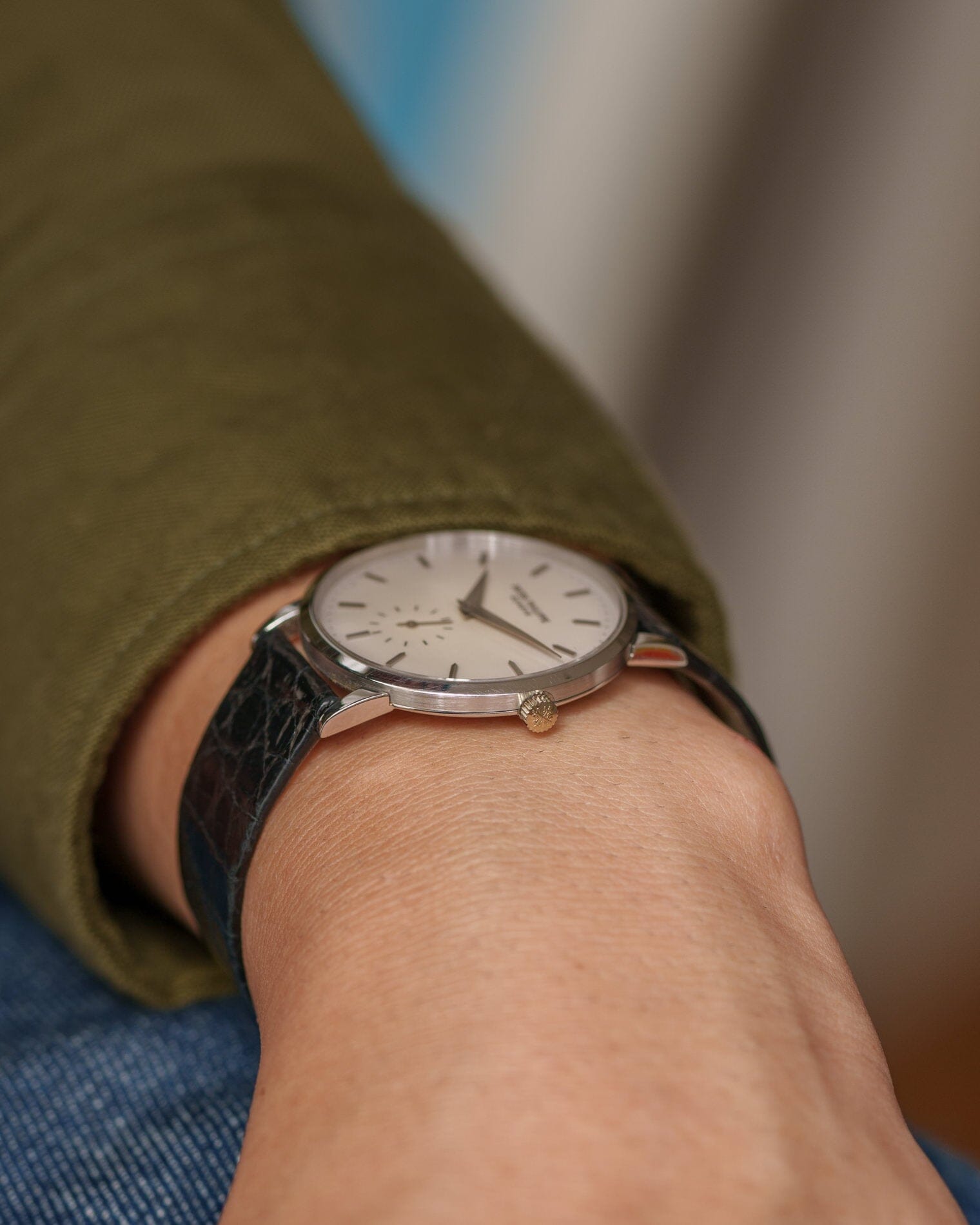 Patek Philippe カラトラバ 3893 WG アイボリーダイアル 箱保証書付き Watch PATEK PHILIPPE