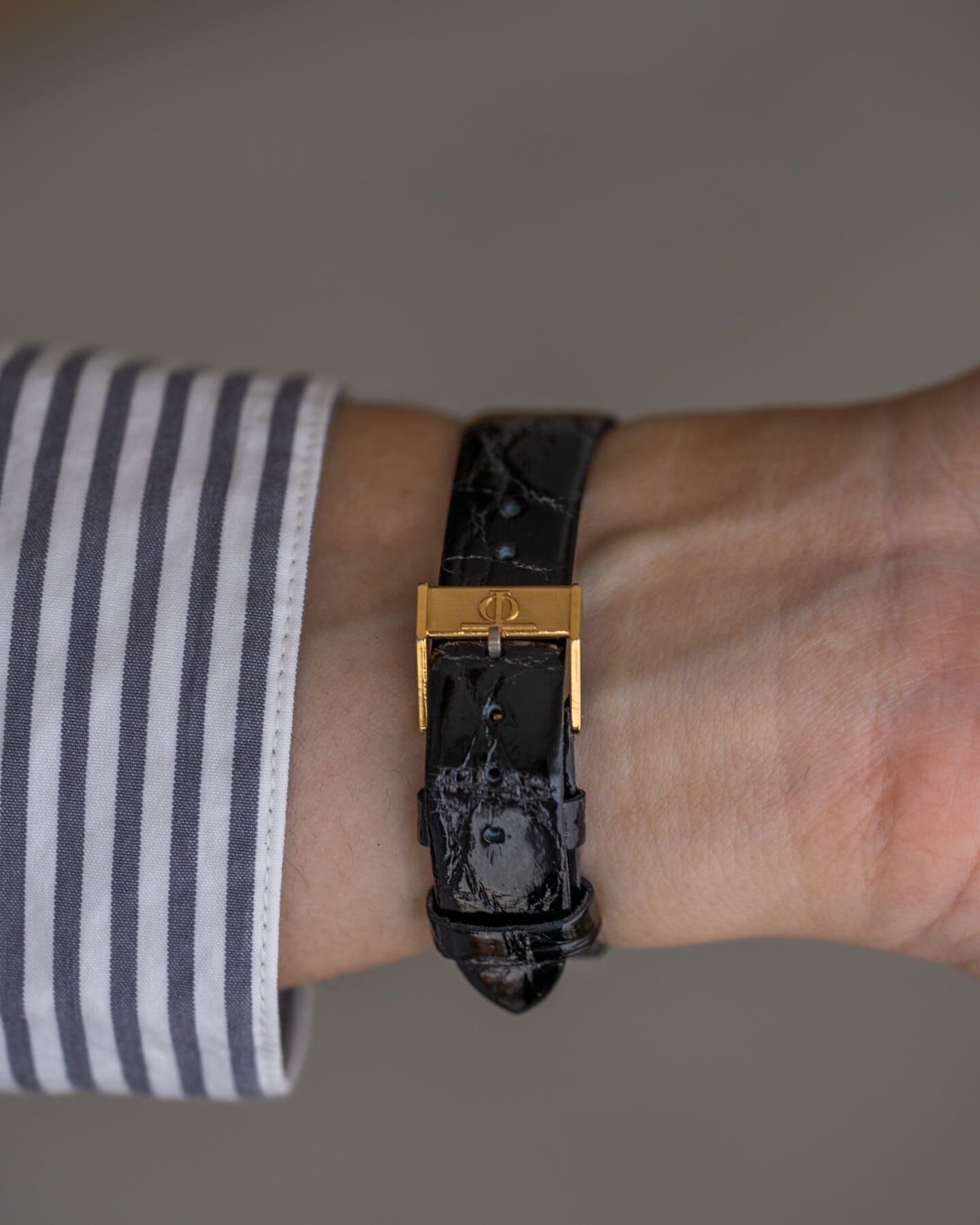 Baume&Mercier ボーマティック 35114 YG ブラック バーク仕上げ Watch BAUME&MERCIER