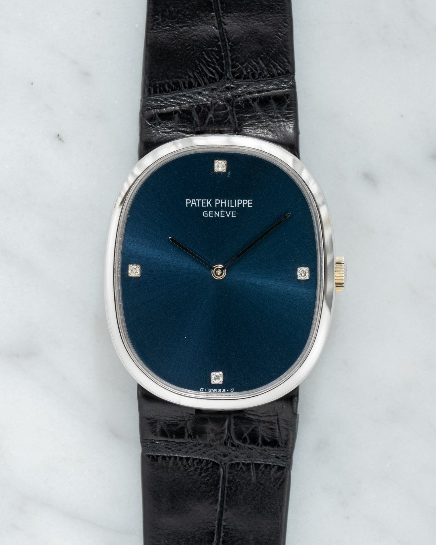 Patek Philippe ゴールデンエリプス 3848 WG ブルーダイヤモンドダイアル Watch PATEK PHILIPPE