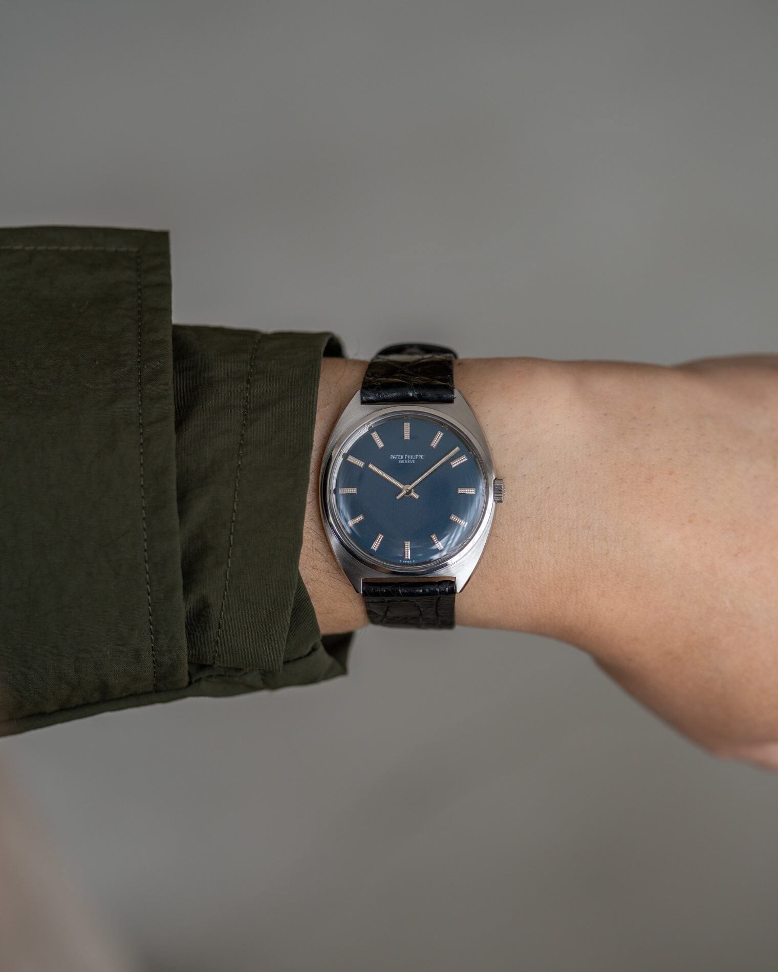 Patek Philippe カラトラバ 3574 SS ブルーダイアル アーカイブ付き Watch PATEK PHILIPPE