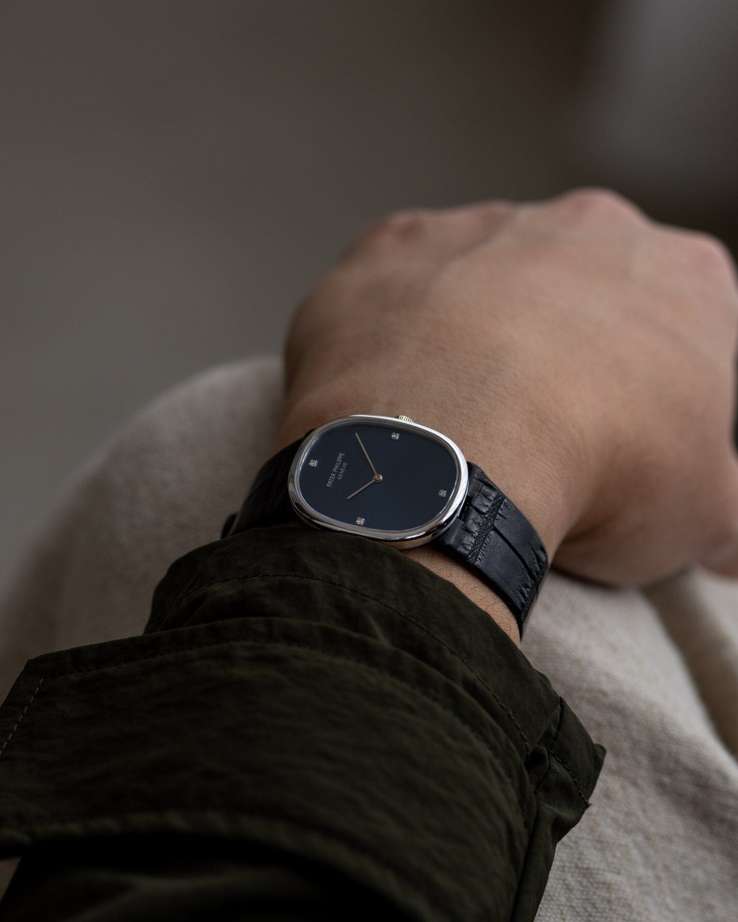 Patek Philippe ゴールデンエリプス 3848 WG ブルーダイヤモンドダイアル Watch PATEK PHILIPPE