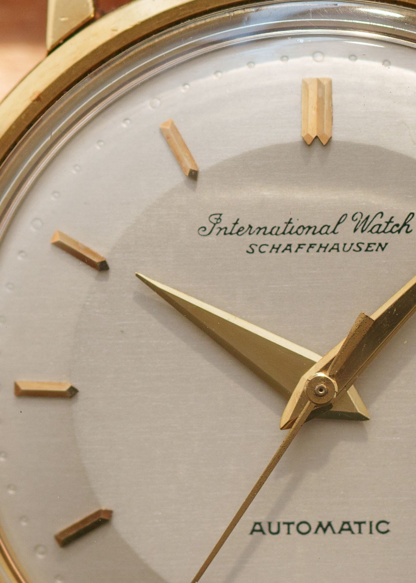 IWC ラウンド 自動巻き Cal.8531 YG シルバーダイアル お魚リューズ Watch IWC