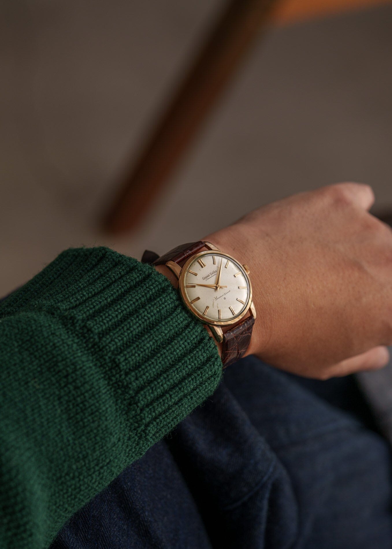 GRAND SEIKO FIRST J14070 彫り文字盤 最初期 Watch SEIKO