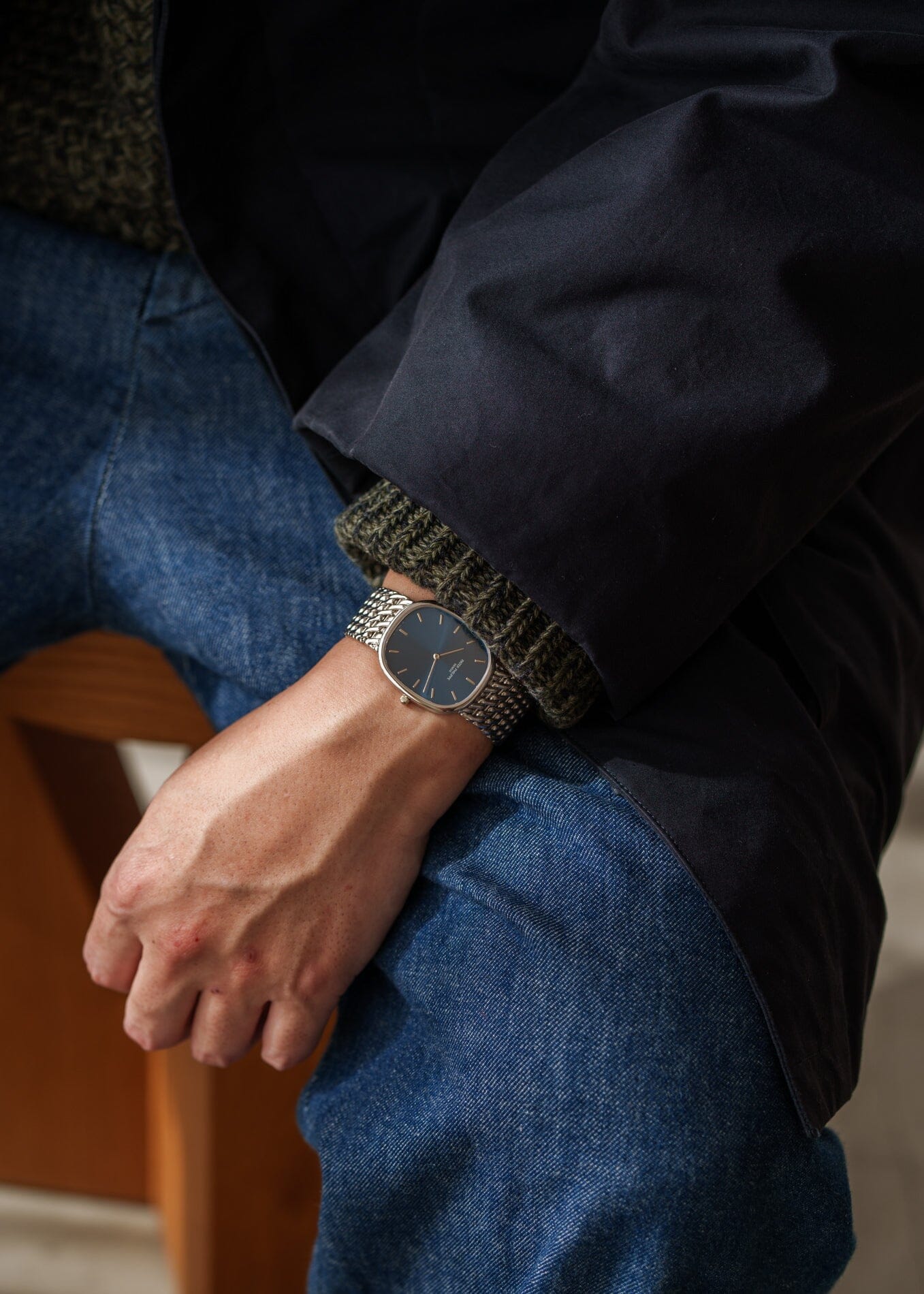 Patek Philippe ゴールデンエリプス 3738 "Jumbo" 自動巻き WG ブルー アーカイブ付き Watch PATEK PHILIPPE