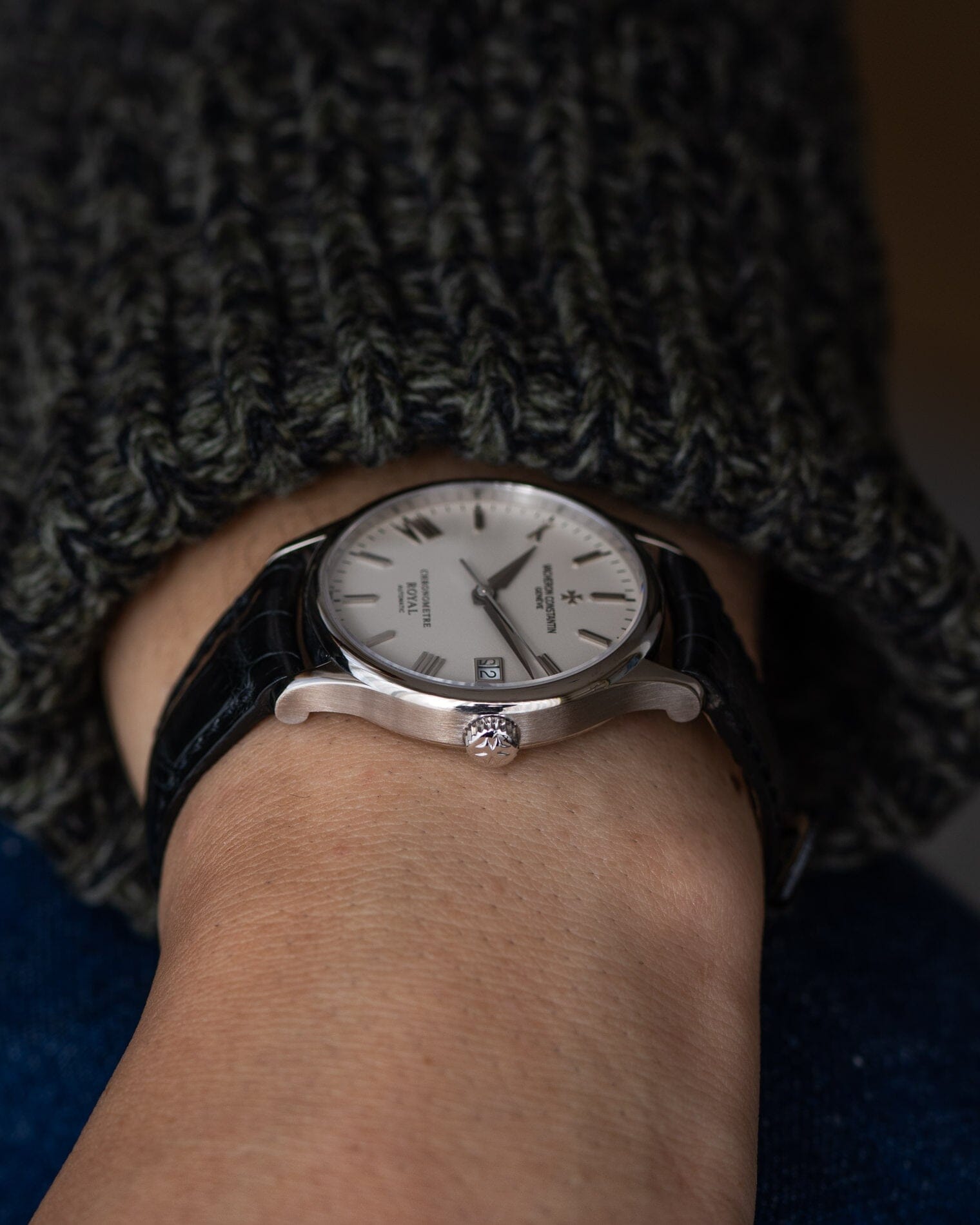 Vacheron Constantin クロノメーターロワイヤル 47022 WG アイボリー 箱保証書付き Watch VACHERON CONSTANTIN