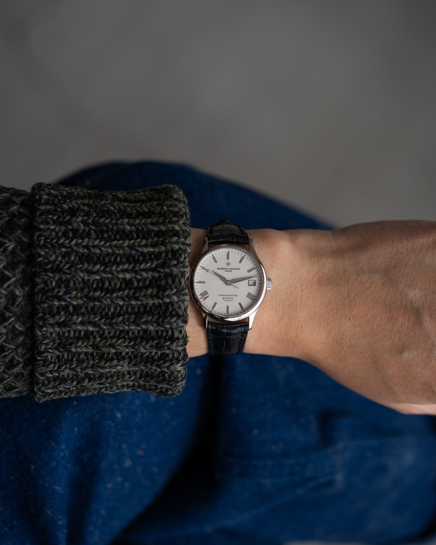 Vacheron Constantin クロノメーターロワイヤル 47022 WG アイボリー 箱保証書付き Watch VACHERON CONSTANTIN