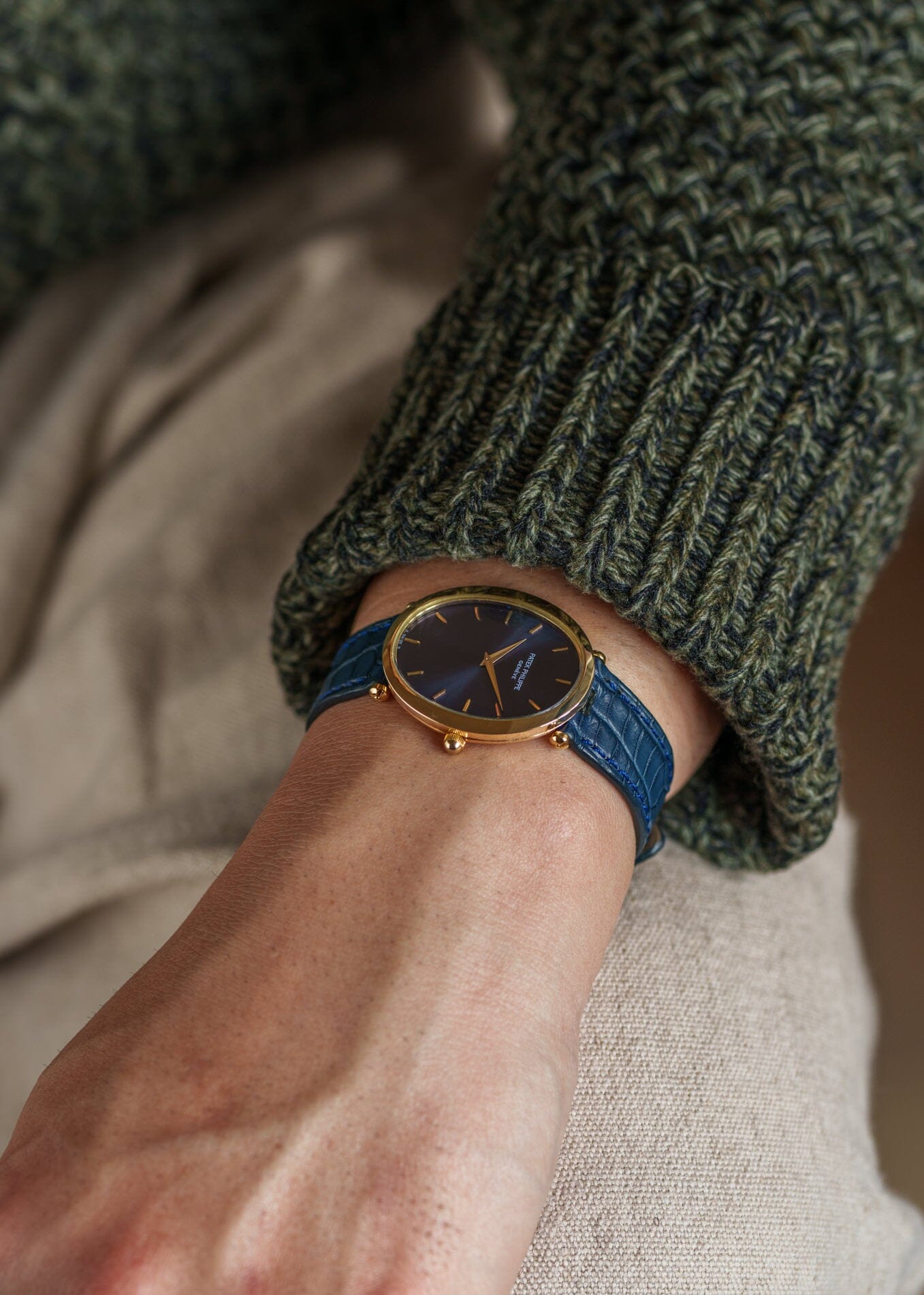 Patek Philippe ゴールデンエリプス 3598 YG ブルーシグマダイアル アーカイブ付き Watch PATEK PHILIPPE