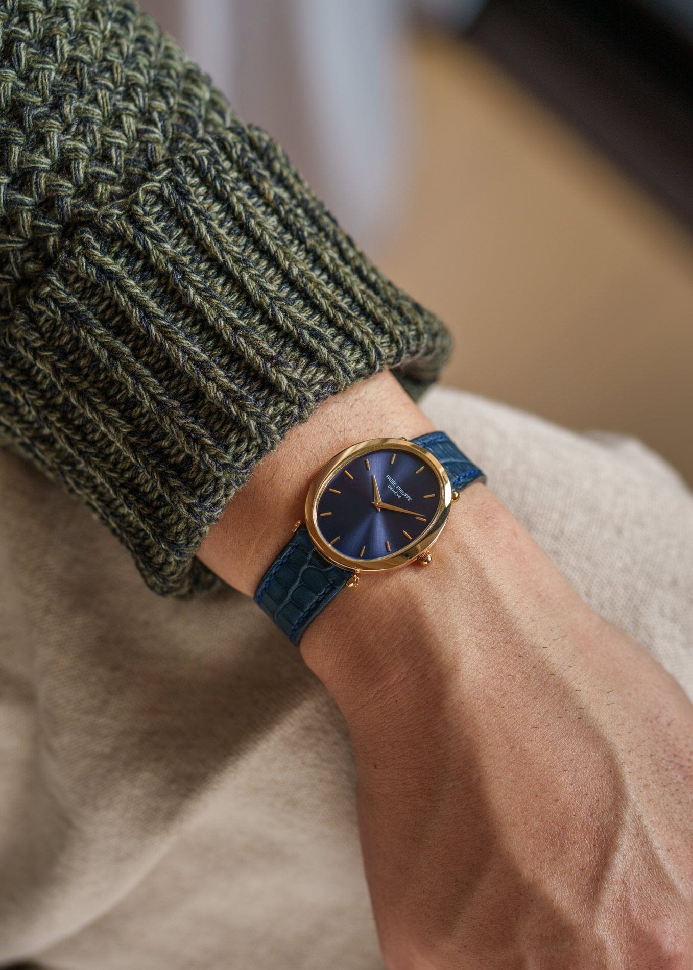 Patek Philippe ゴールデンエリプス 3598 YG ブルーシグマダイアル アーカイブ付き Watch PATEK PHILIPPE