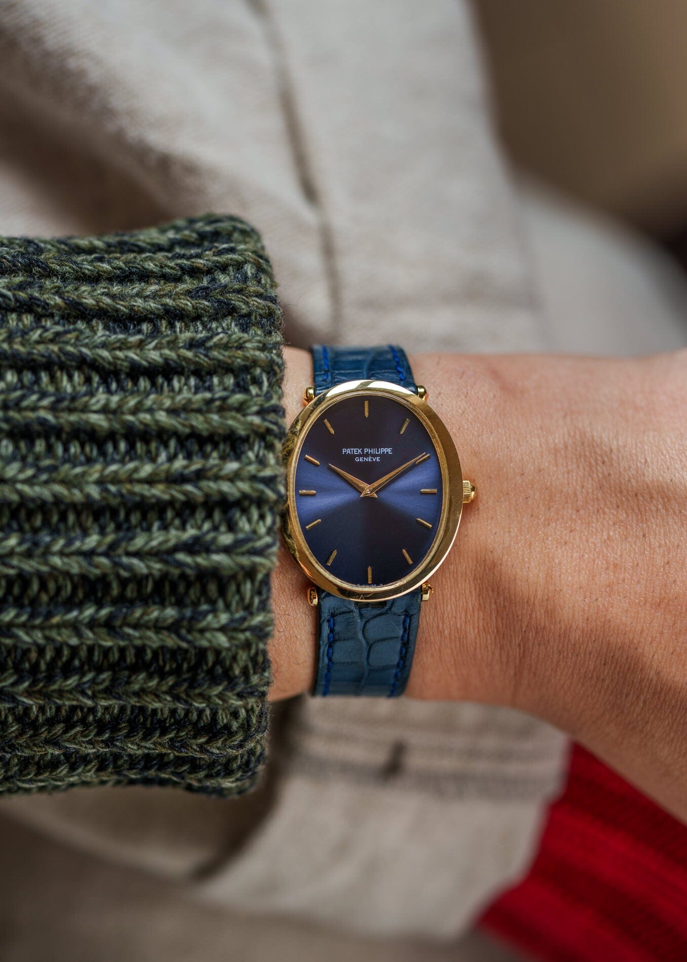 Patek Philippe ゴールデンエリプス 3598 YG ブルーシグマダイアル アーカイブ付き Watch PATEK PHILIPPE