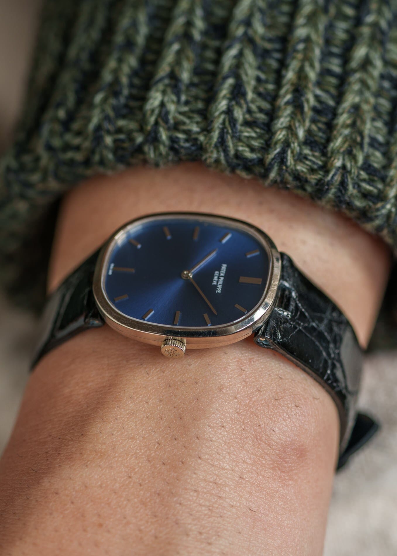 Patek Philippe ゴールデンエリプス 3548 WG ブルーダイアル 箱保証書付き Watch PATEK PHILIPPE