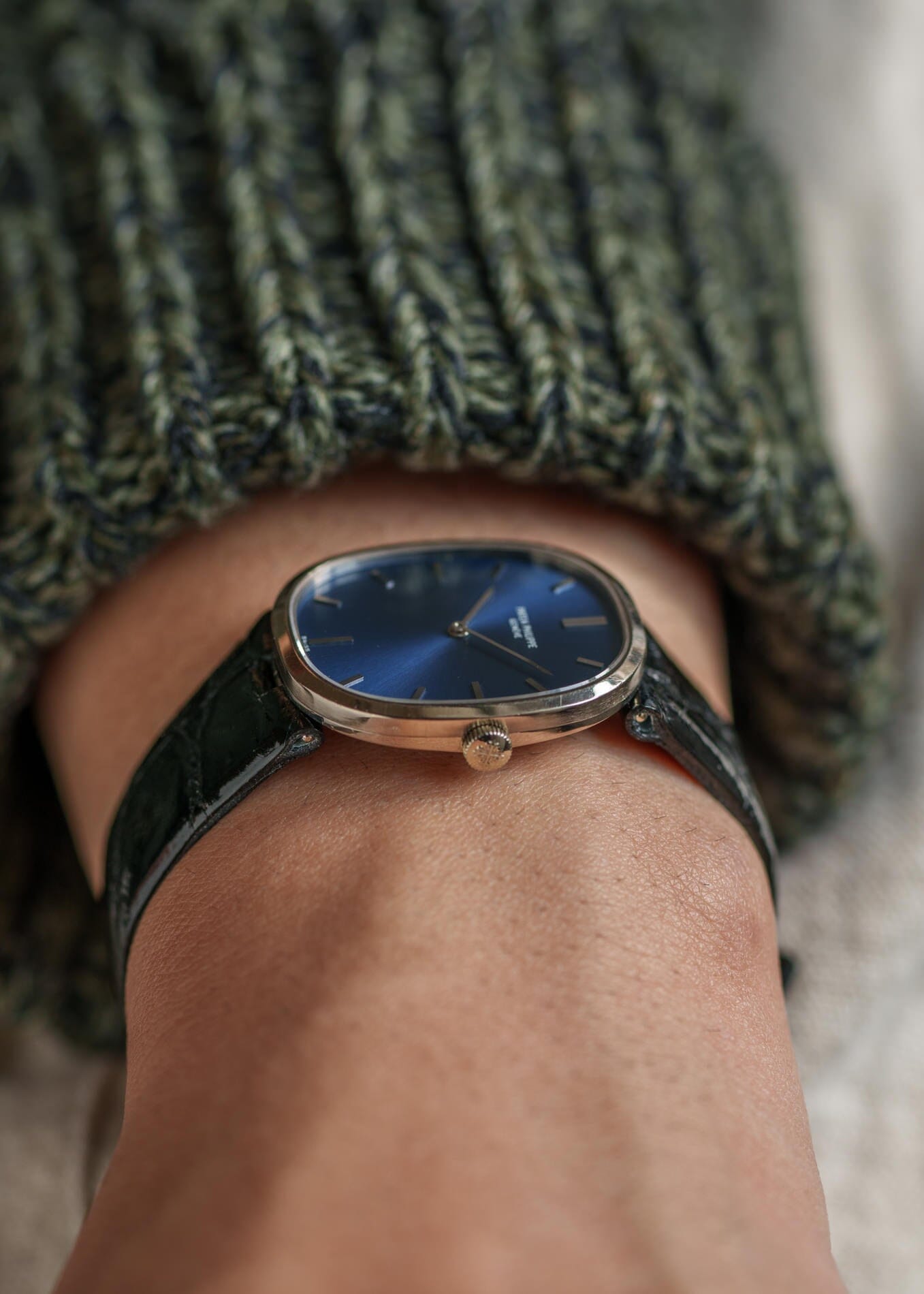 Patek Philippe ゴールデンエリプス 3548 WG ブルーダイアル 箱保証書付き Watch PATEK PHILIPPE