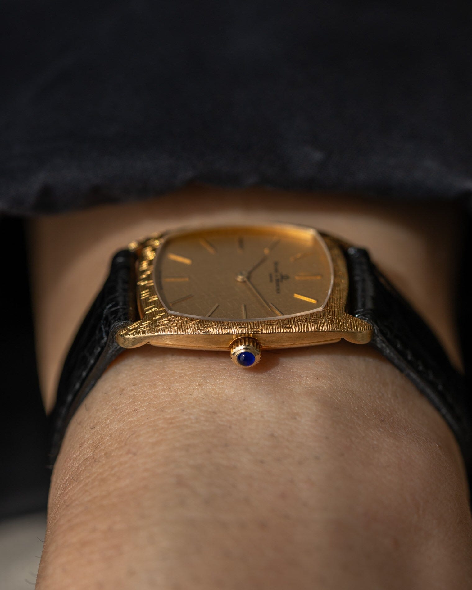 ボーム&メルシエ トノー 37056 YG シャンパン絹目ダイアル Watch BAUME&MERCIER