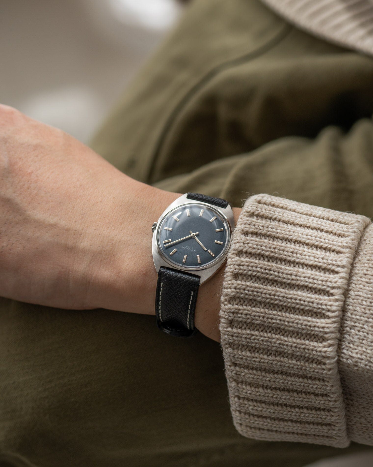 Patek Philippe カラトラバ 3574 SS ブルーダイアル アーカイブ付き Watch PATEK PHILIPPE