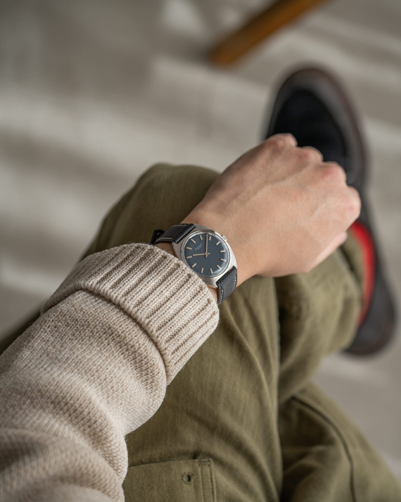 Patek Philippe カラトラバ 3574 SS ブルーダイアル アーカイブ付き Watch PATEK PHILIPPE