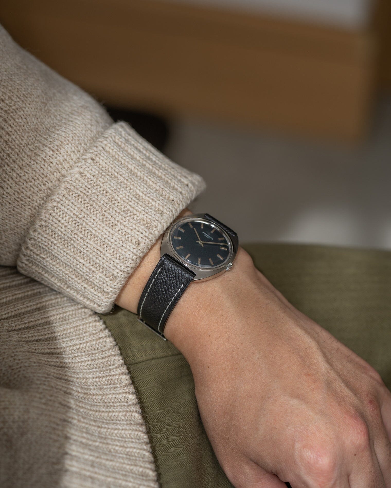Patek Philippe カラトラバ 3574 SS ブルーダイアル アーカイブ付き Watch PATEK PHILIPPE