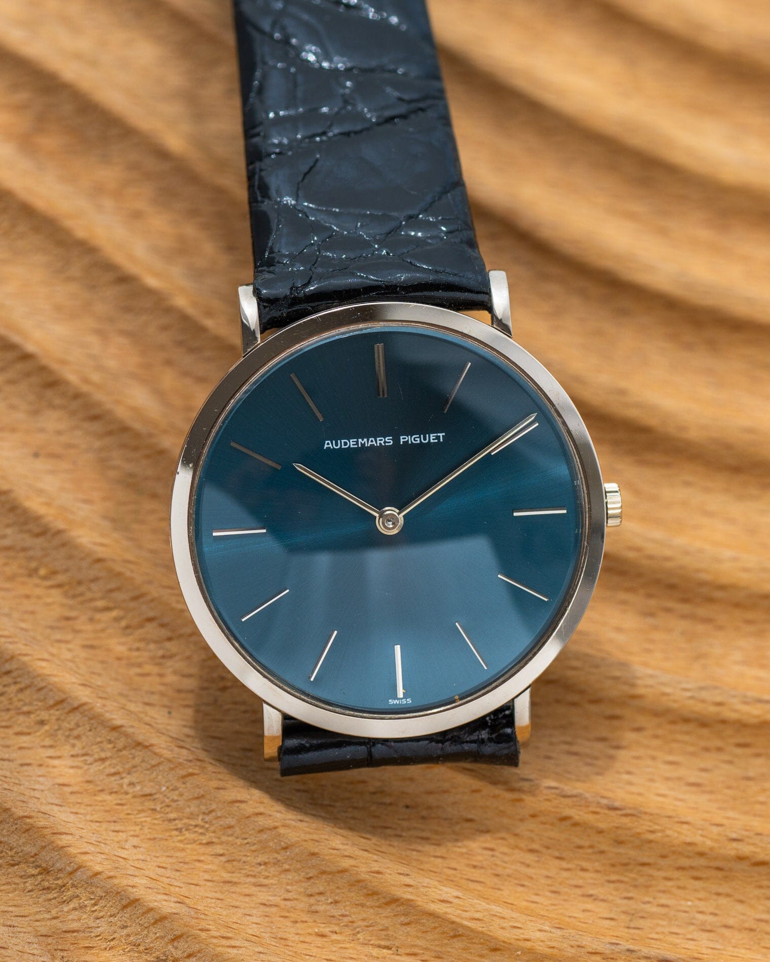Audemars Piguet ラウンド WG ネイビーブルーダイアル Watch AUDEMARS PIGUET