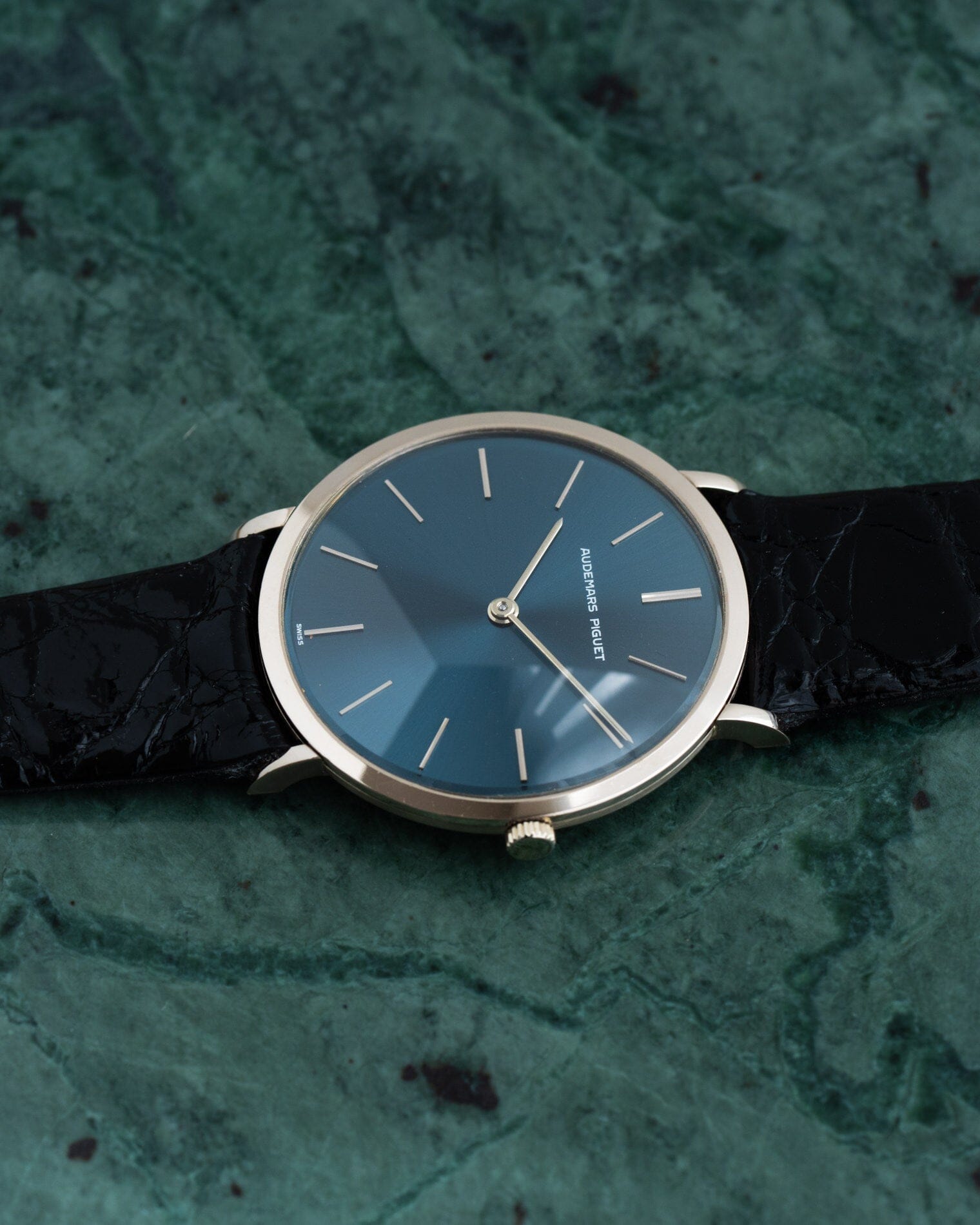 Audemars Piguet ラウンド WG ネイビーブルーダイアル Watch AUDEMARS PIGUET