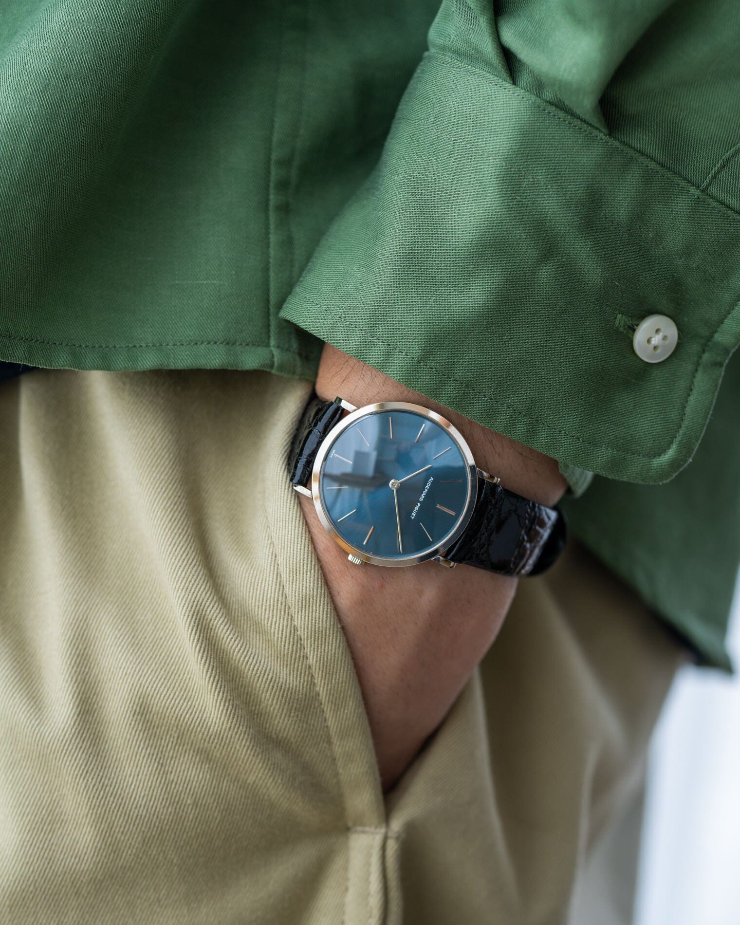 Audemars Piguet ラウンド WG ネイビーブルーダイアル Watch AUDEMARS PIGUET