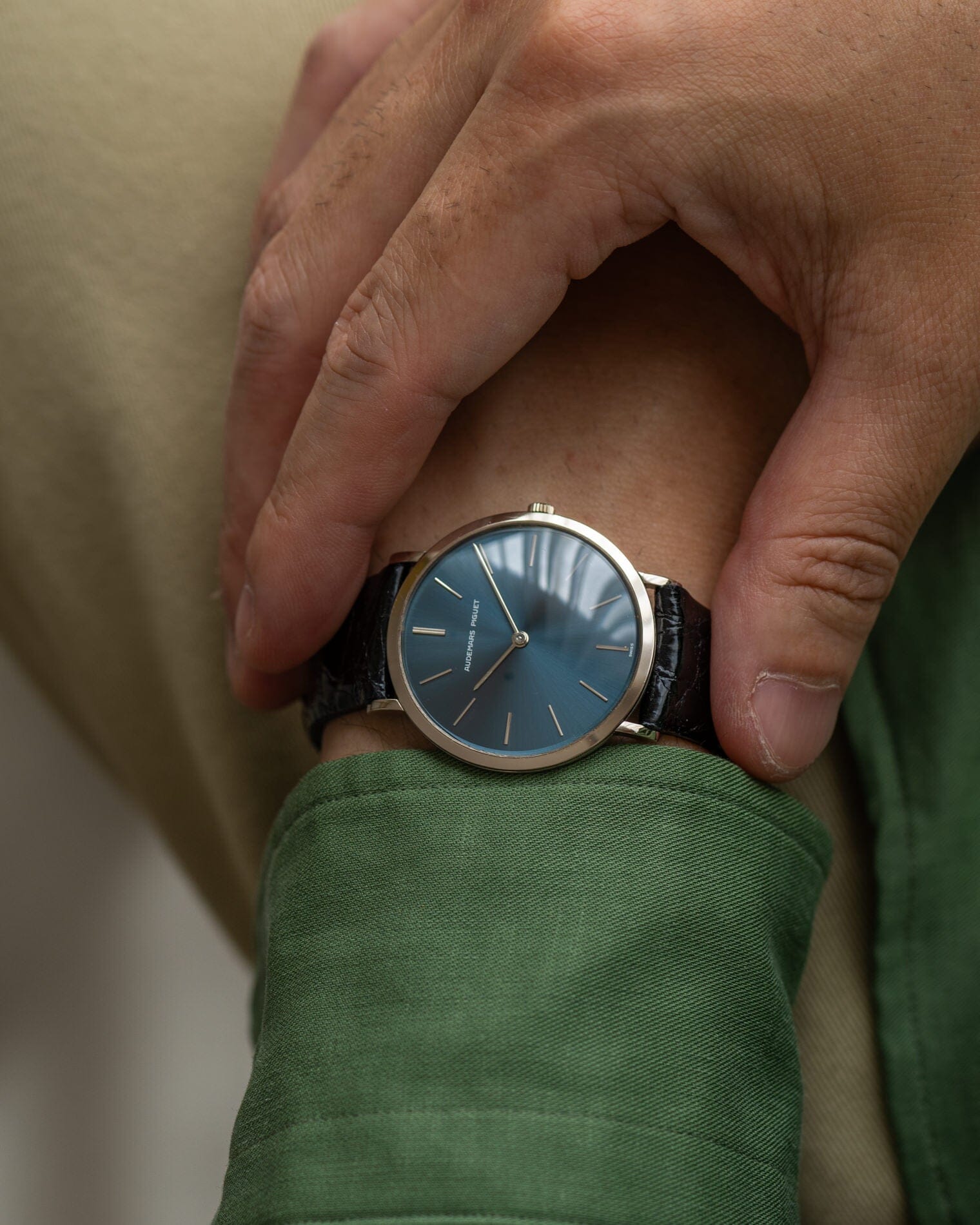 Audemars Piguet ラウンド WG ネイビーブルーダイアル Watch AUDEMARS PIGUET