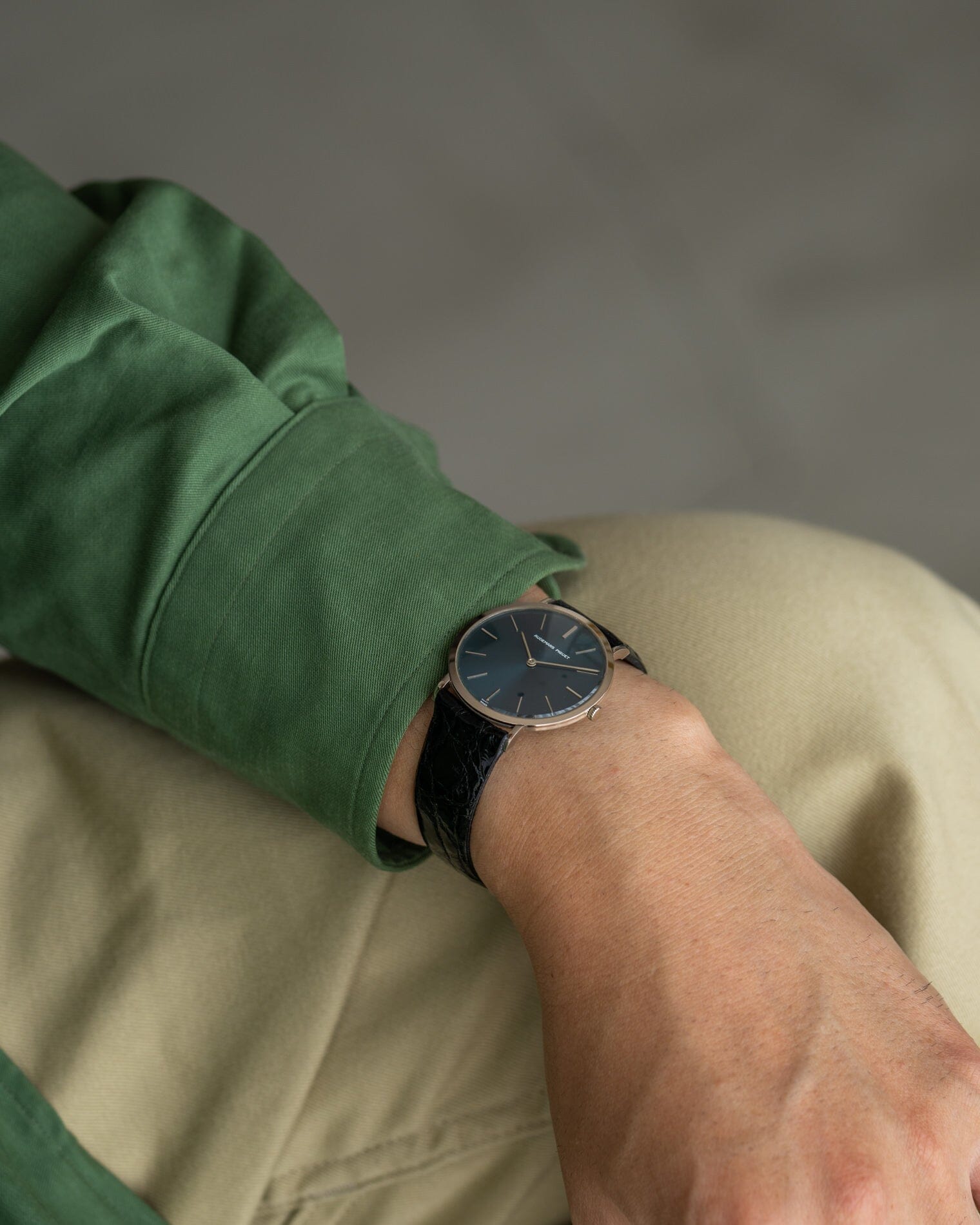 Audemars Piguet ラウンド WG ネイビーブルーダイアル Watch AUDEMARS PIGUET