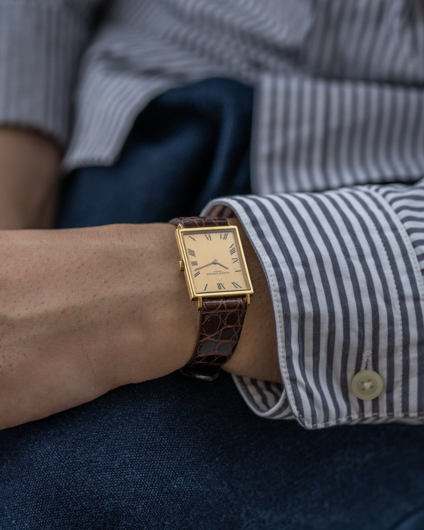 Vacheron Constantin レクタングル 39011 YG シャンパンローマン Watch VACHERON CONSTANTIN