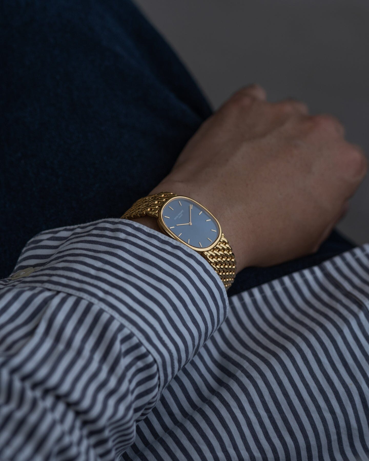 Patek Philippe ゴールデンエリプス 3848 YG ブルーシグマダイアル Watch PATEK PHILIPPE