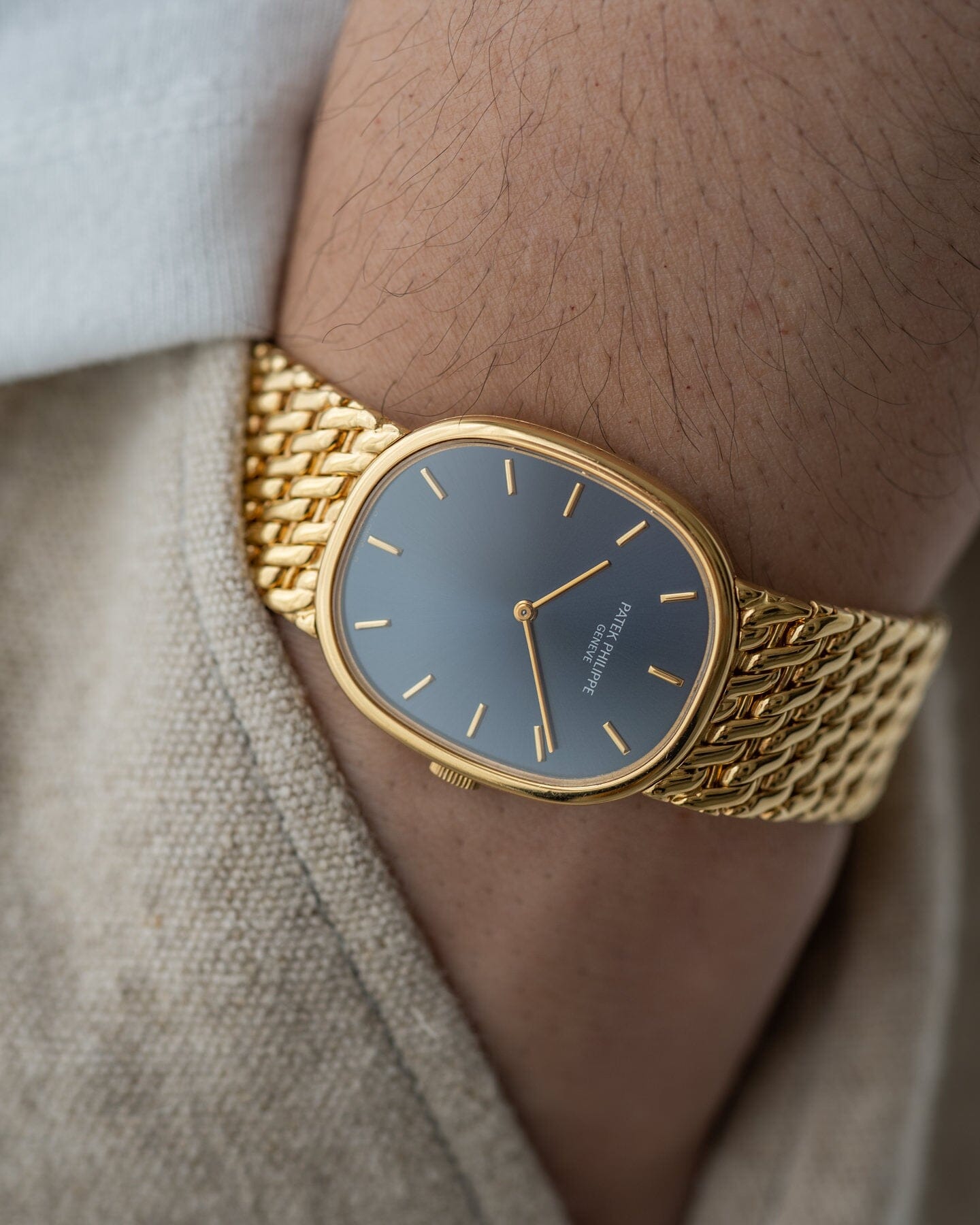 Patek Philippe ゴールデンエリプス 3848 YG ブルーシグマダイアル Watch PATEK PHILIPPE
