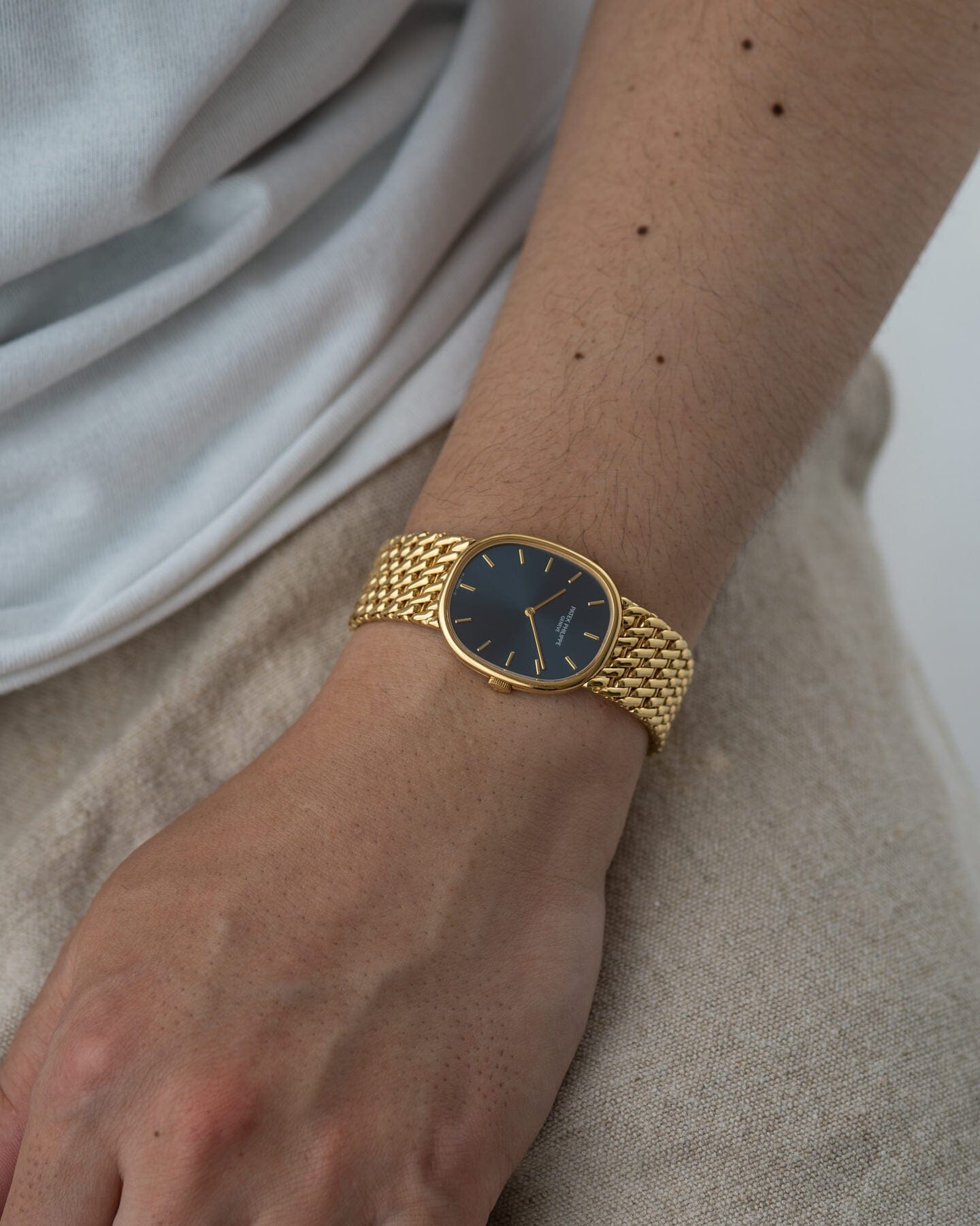 Patek Philippe ゴールデンエリプス 3848 YG ブルーシグマダイアル Watch PATEK PHILIPPE