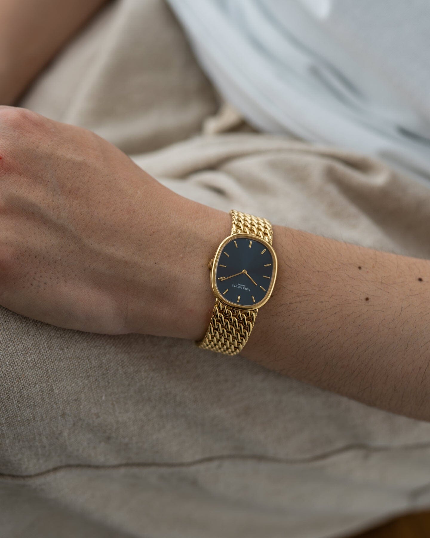 Patek Philippe ゴールデンエリプス 3848 YG ブルーシグマダイアル Watch PATEK PHILIPPE