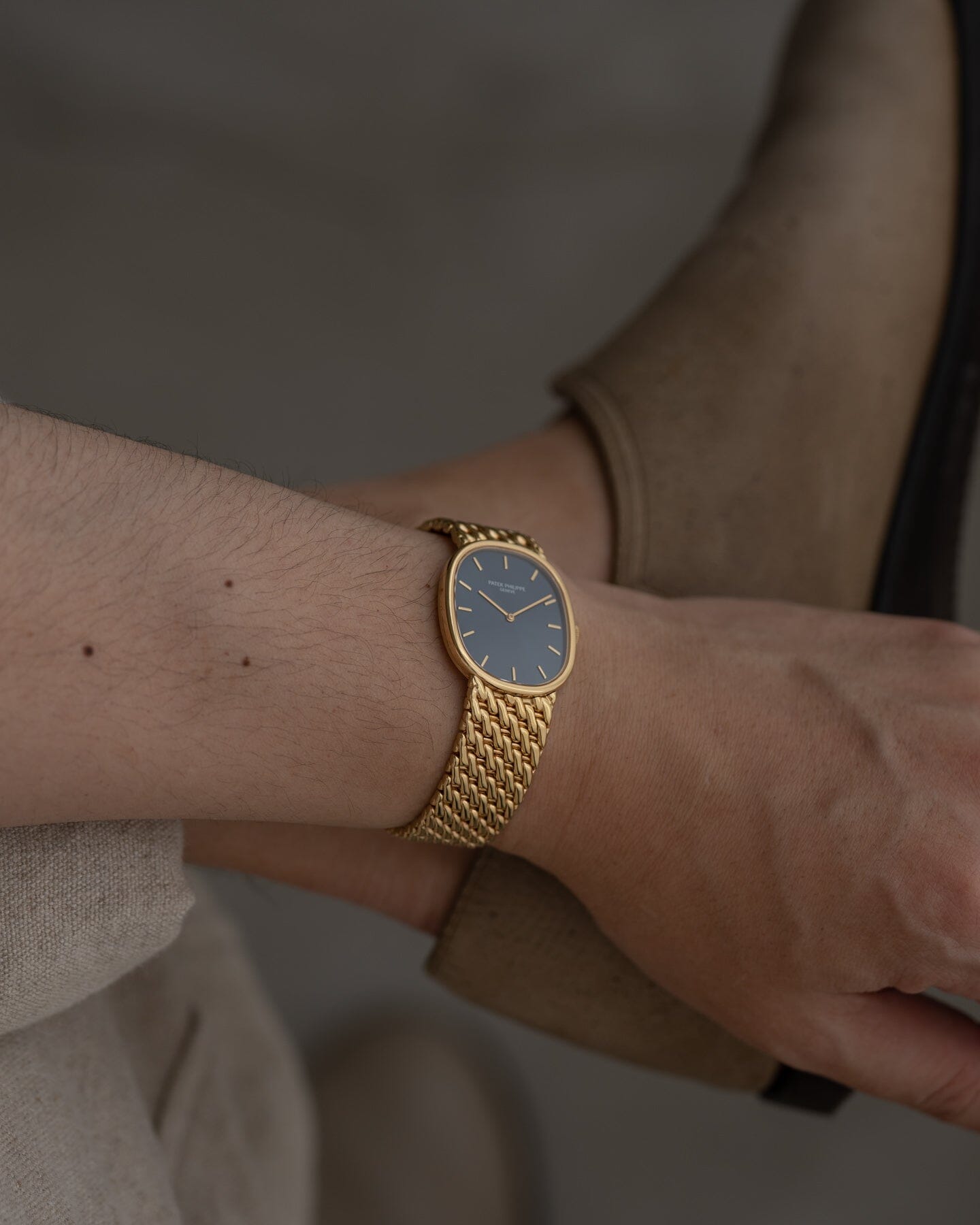 Patek Philippe ゴールデンエリプス 3848 YG ブルーシグマダイアル Watch PATEK PHILIPPE