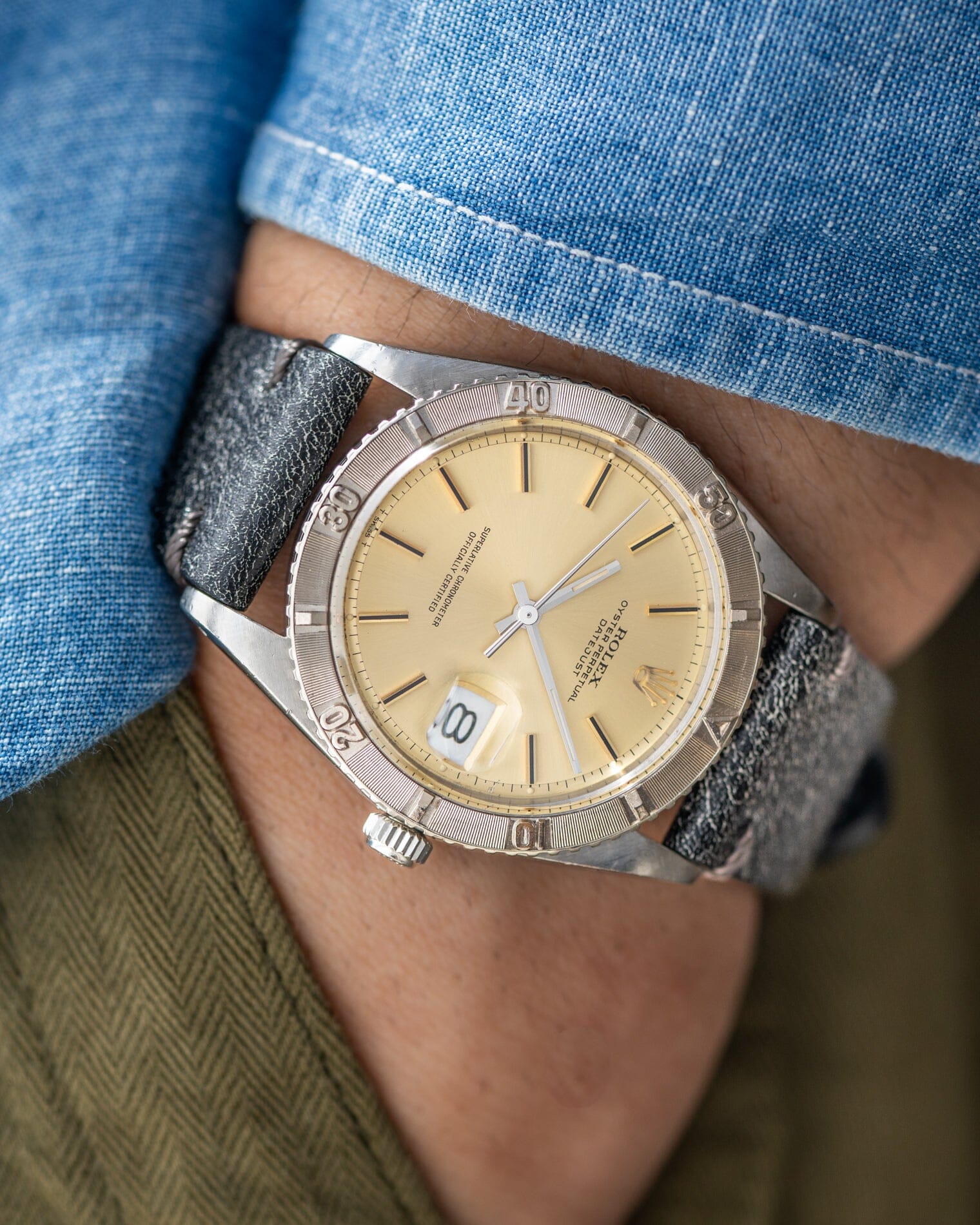 Rolex デイトジャスト 1625 "サンダーバード" アイボリーダイアル Watch ROLEX