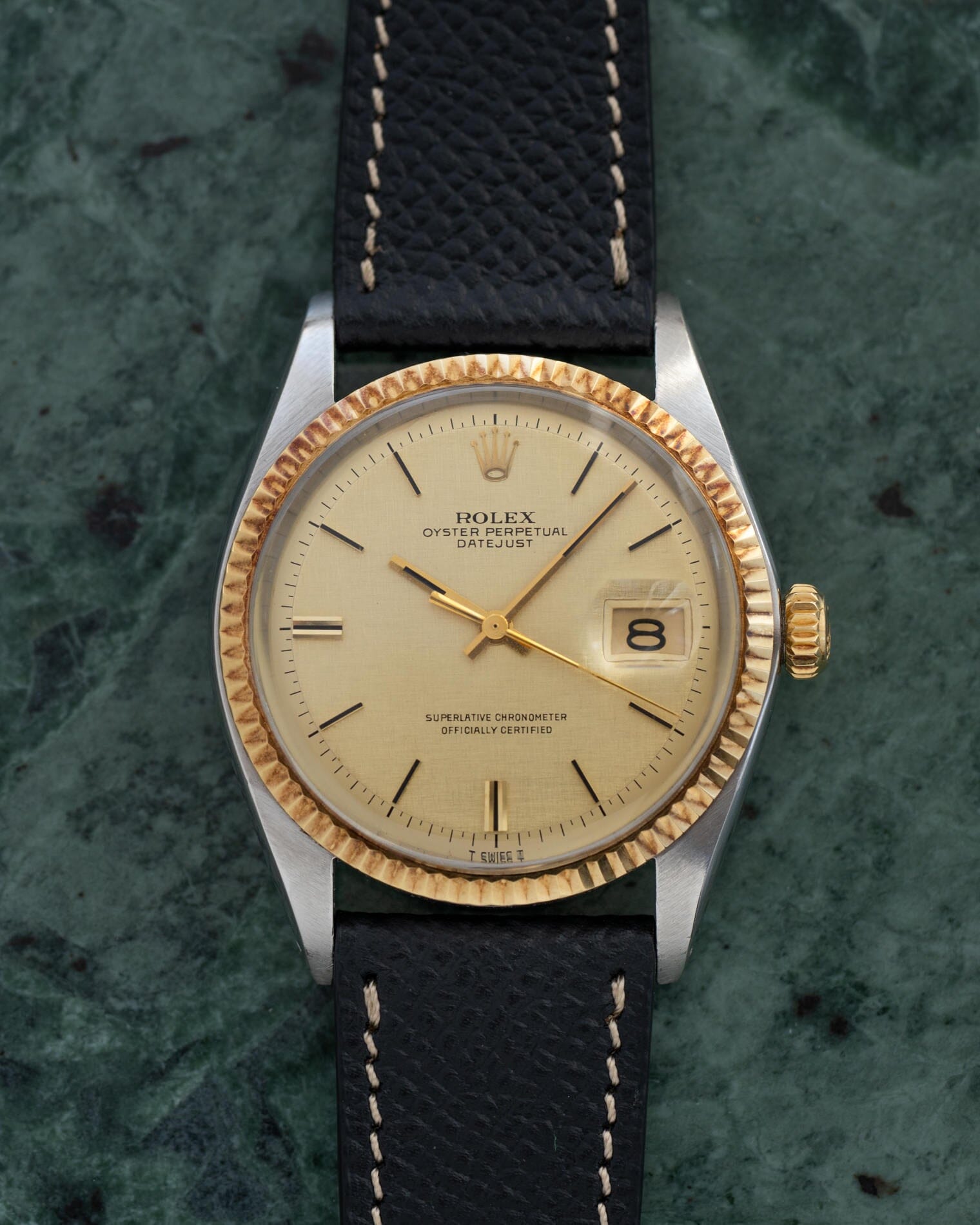 Rolex デイトジャスト 1601 シャンパン絹目ダイアル Watch ROLEX