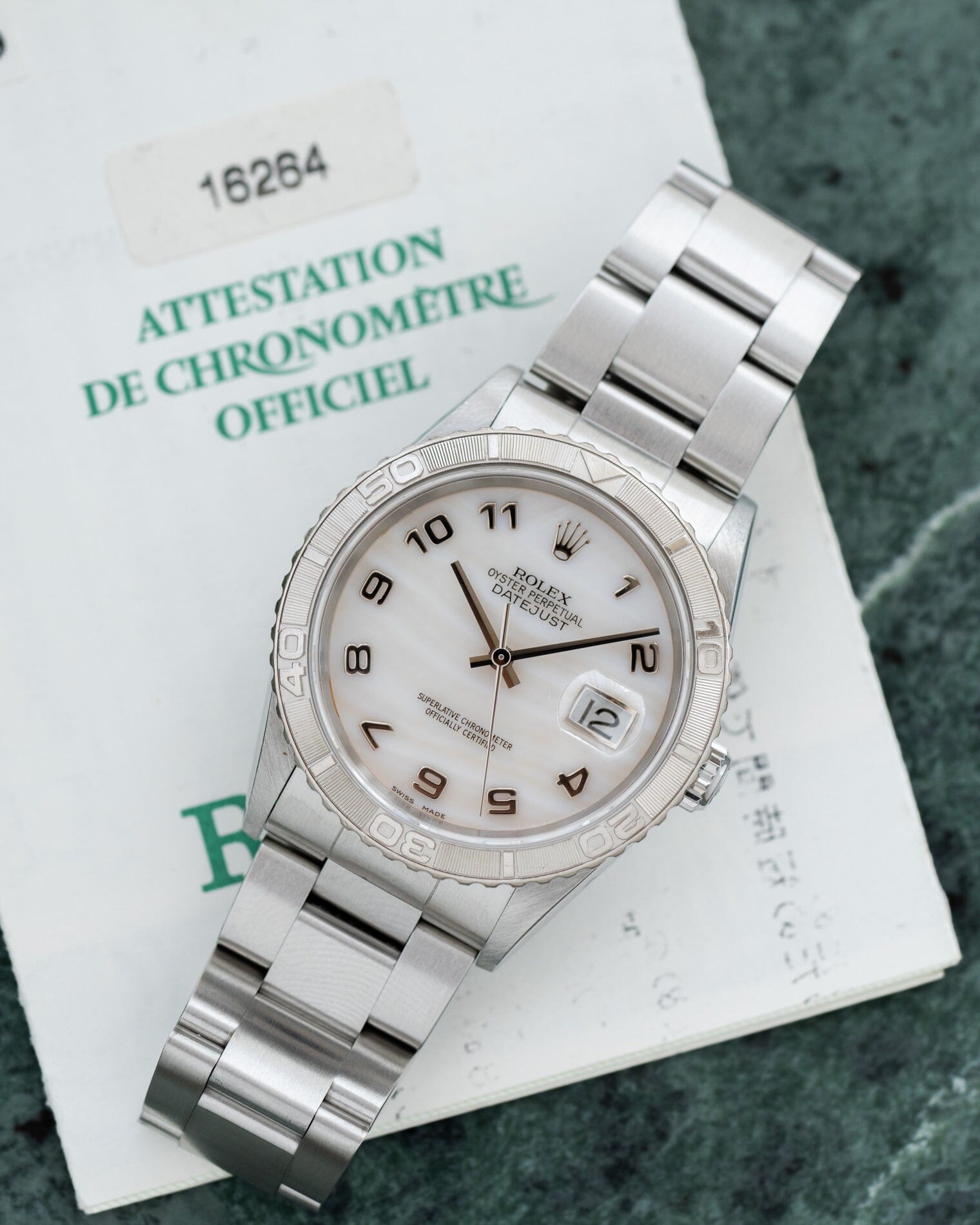Rolex デイトジャスト 16264 "サンダーバード" ピンクシェルダイアル 箱保証書付き Watch ROLEX