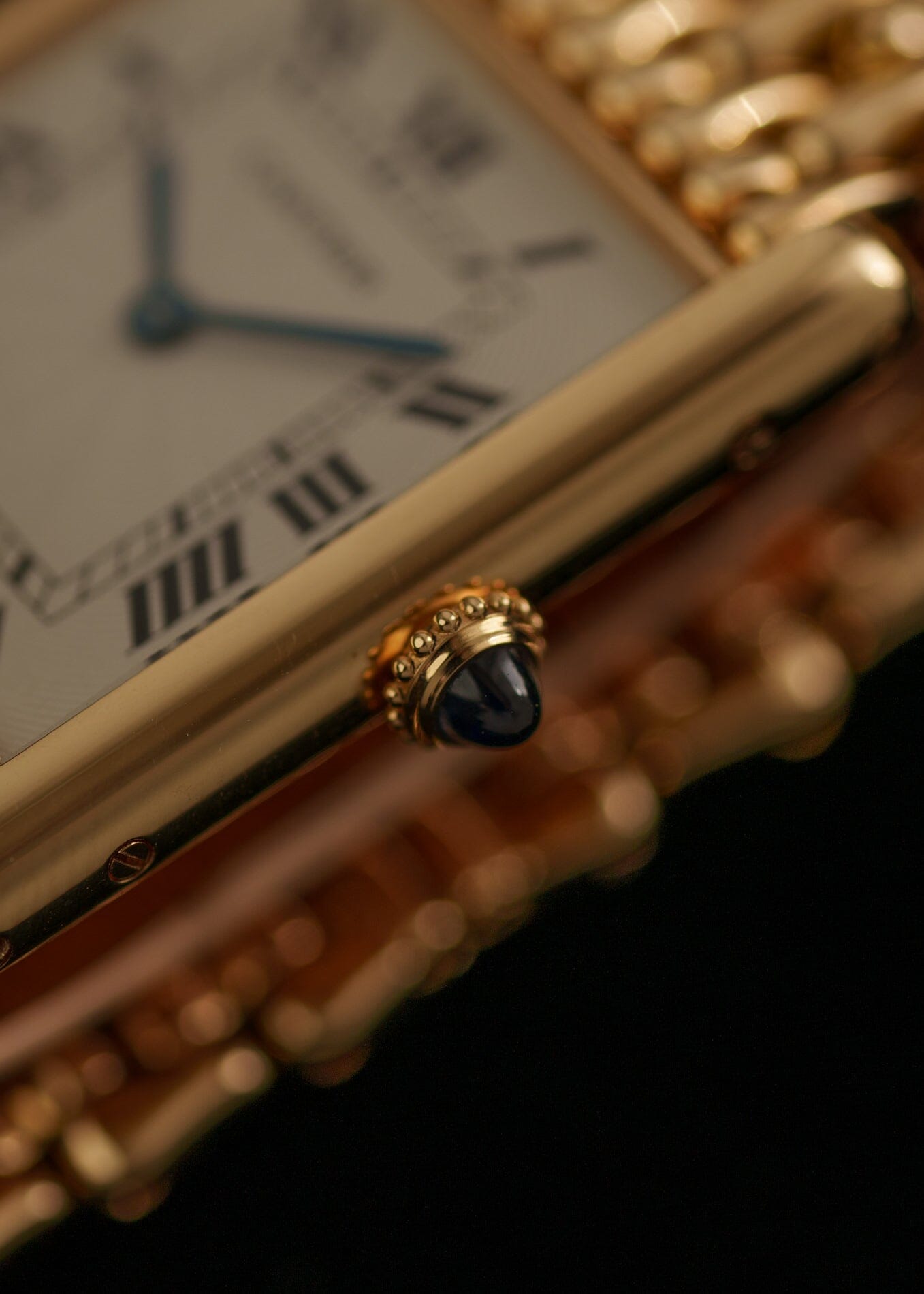 Cartier タンク ルイ カルティエ LM 16121 YG エクストラフラット 箱保証書付き Watch CARTIER