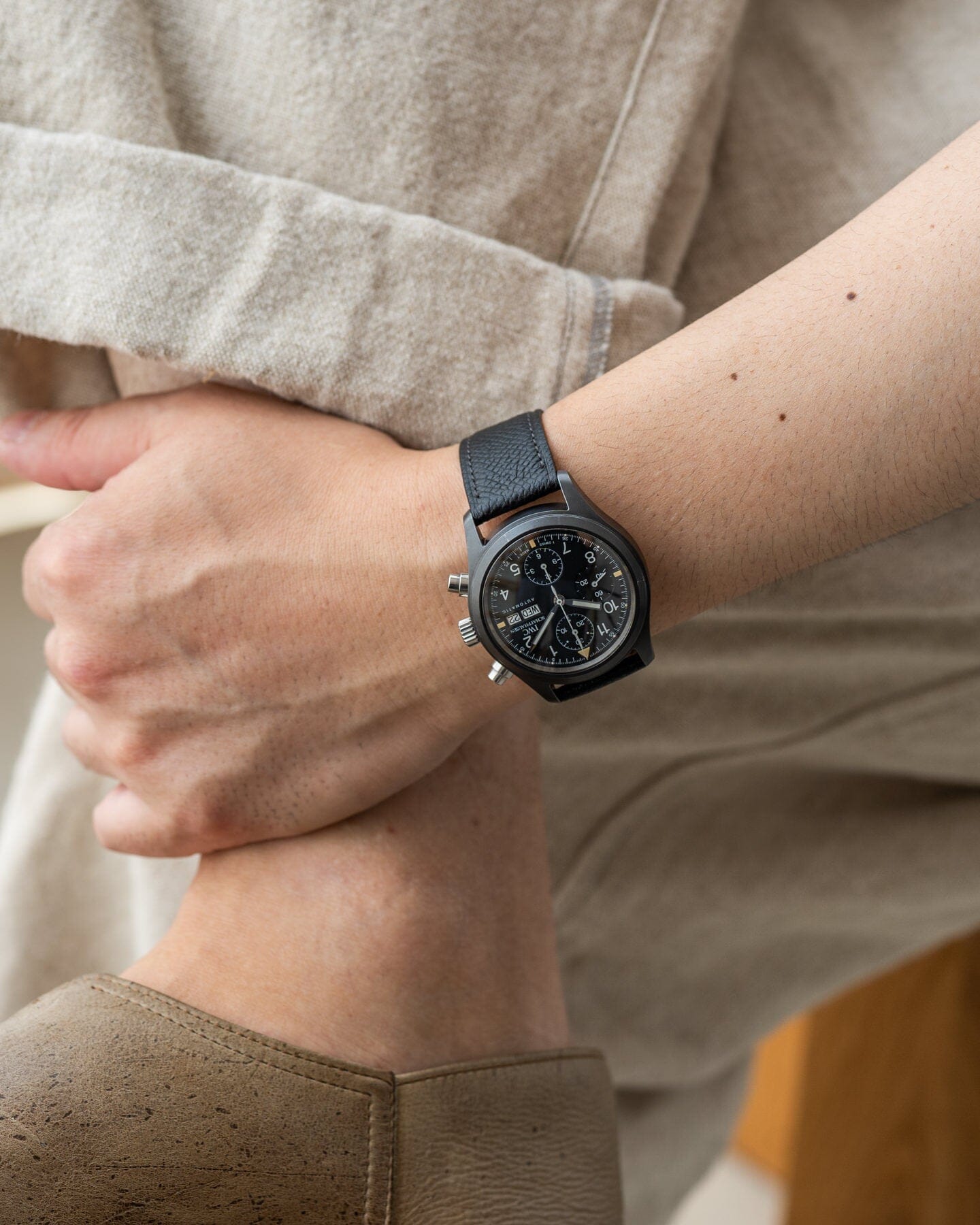 IWC Flieger Chronograph 3705 Black Ceramic Watch IWC