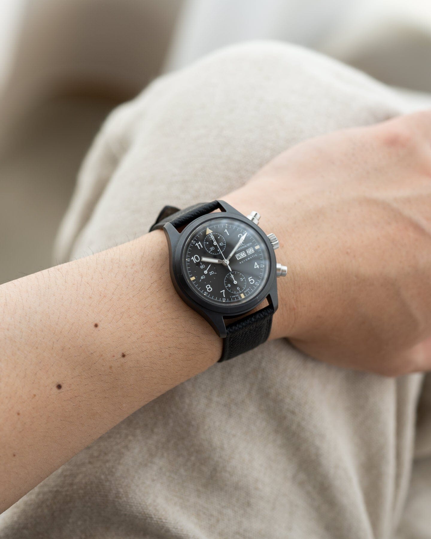 IWC Flieger Chronograph 3705 Black Ceramic Watch IWC