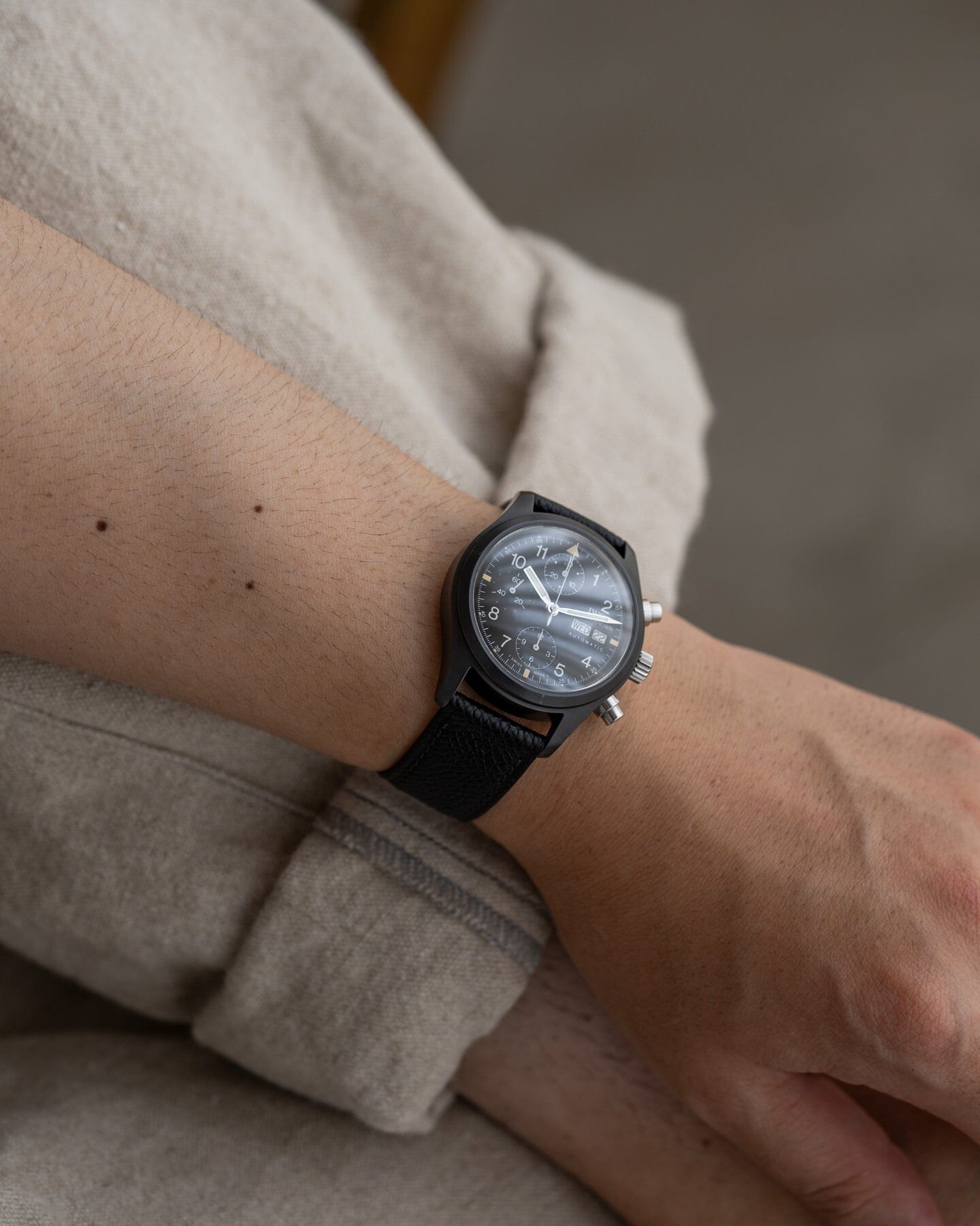 IWC Flieger Chronograph 3705 Black Ceramic Watch IWC