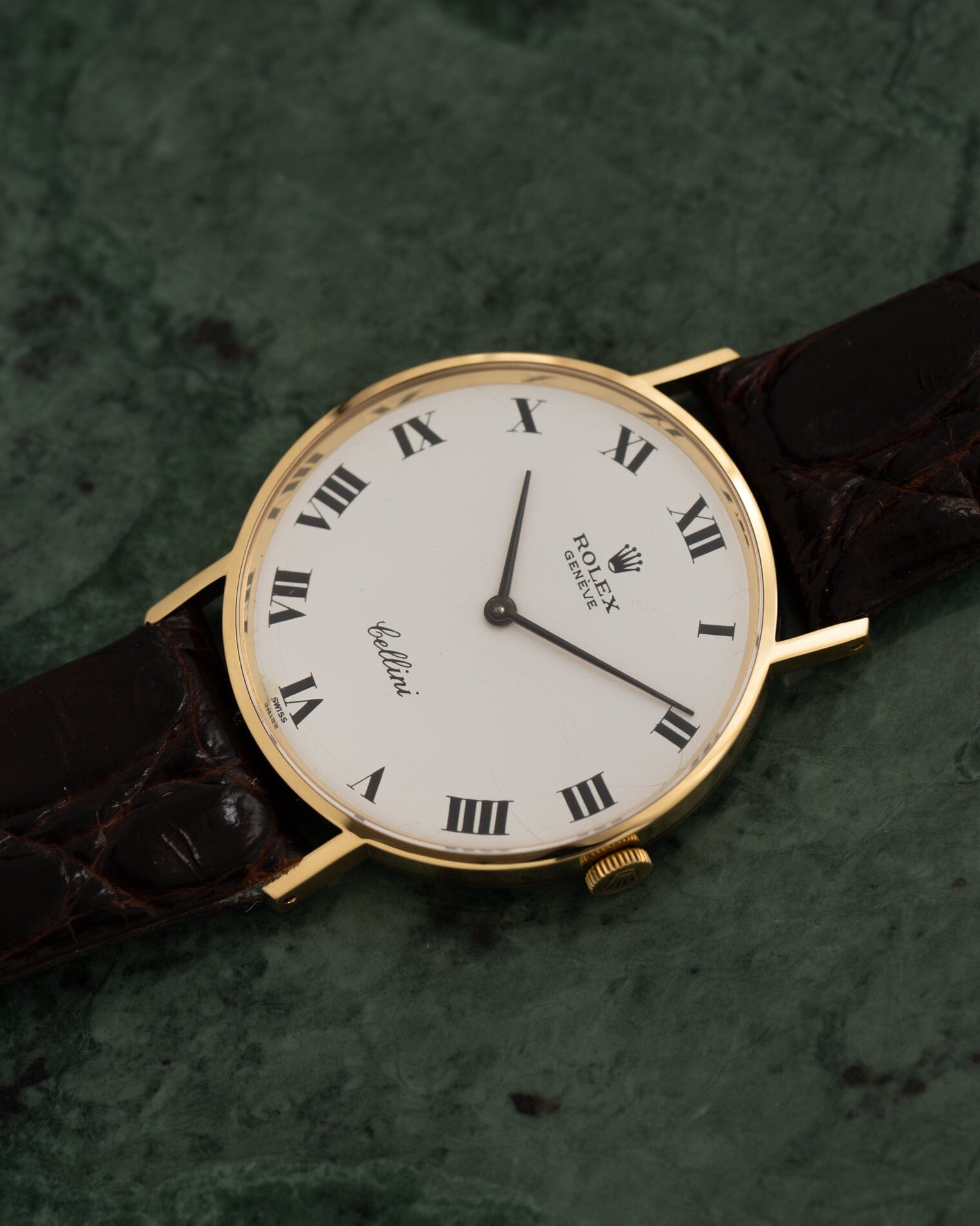 Rolex チェリーニ 3833 YG ホワイトローマン Watch ROLEX