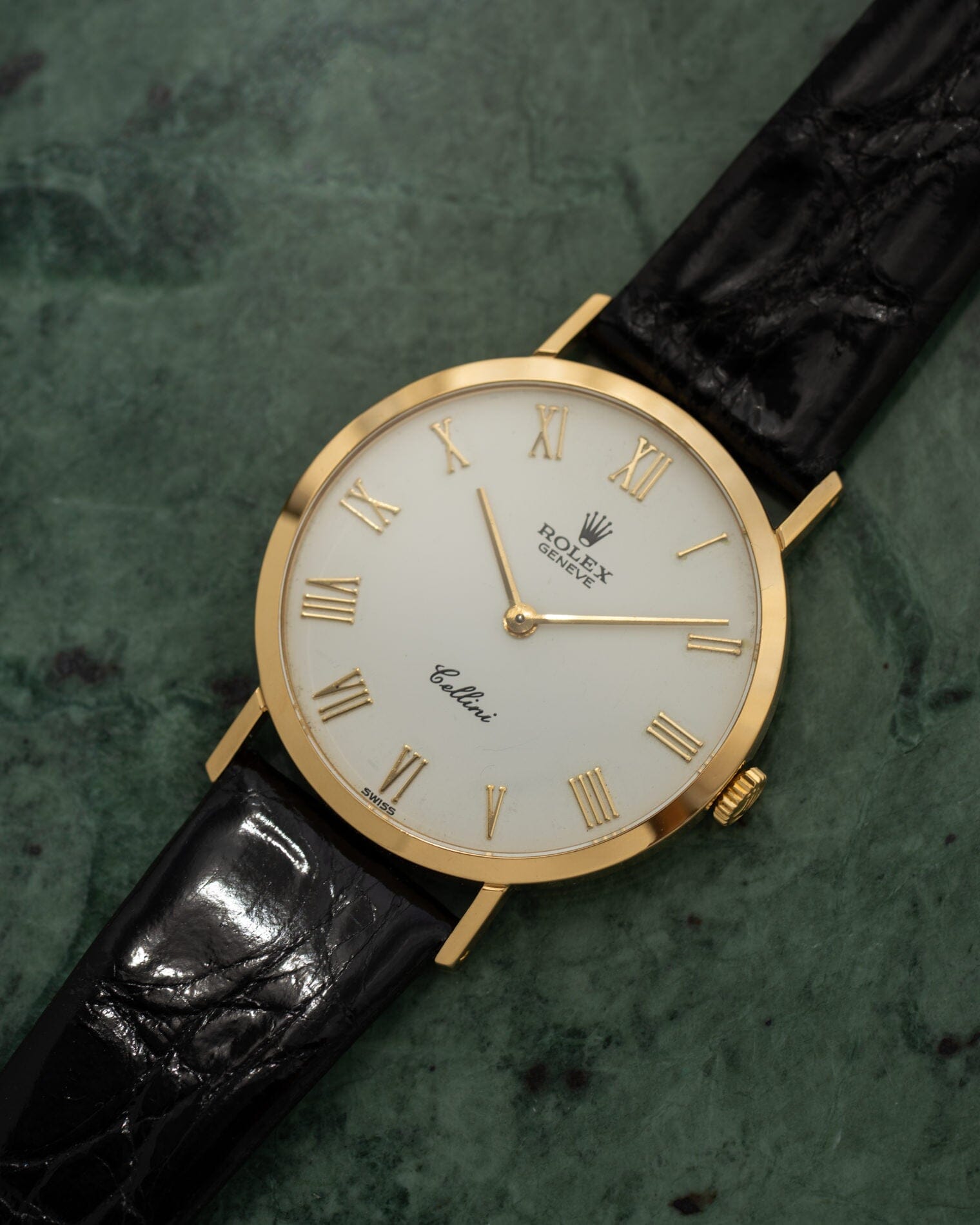 Rolex チェリーニ 4112 YG ホワイトローマン Watch ROLEX